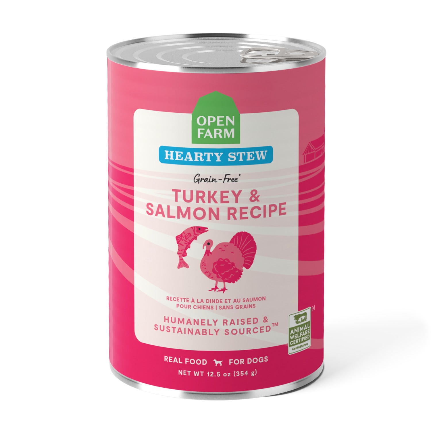 Open Farm Turkey & Salmon Hearty Stew Wet Dog Food Recipe, 12.5-Oz.