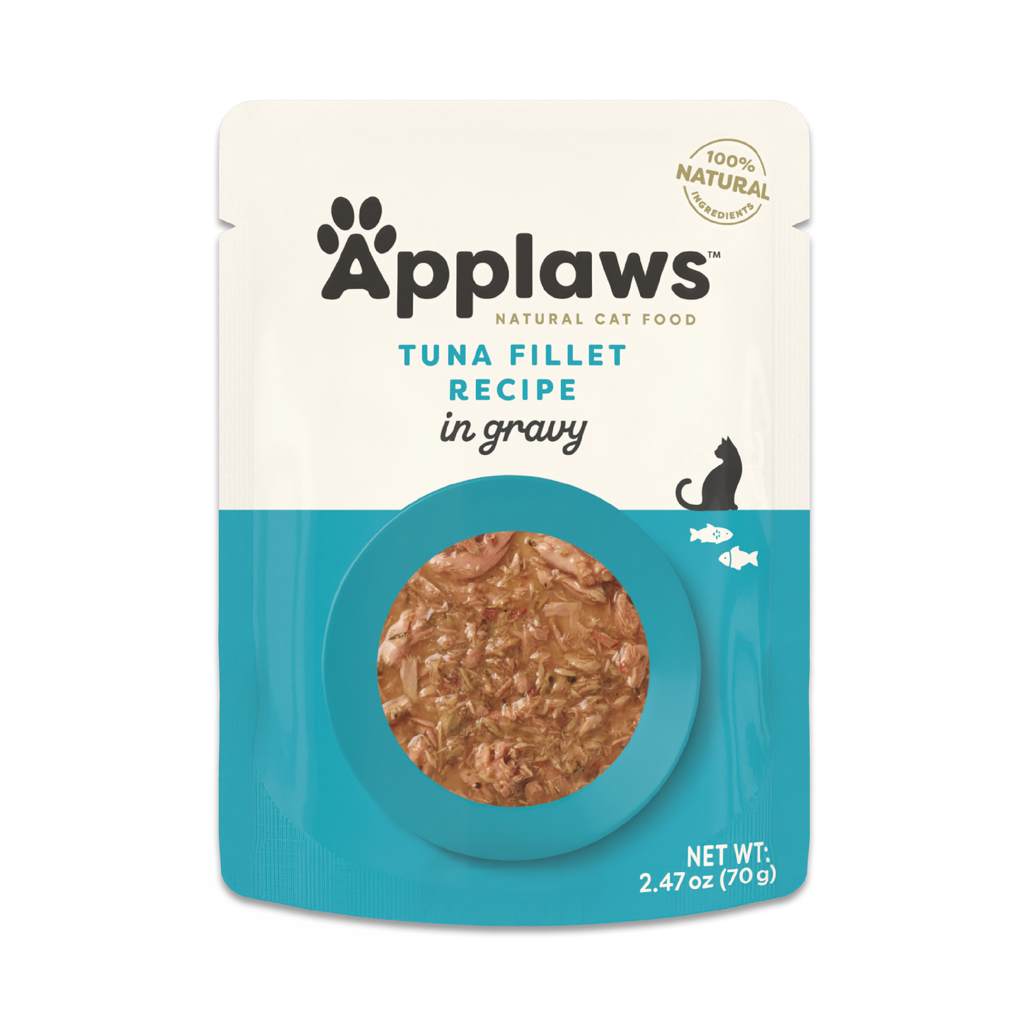 Applaws™ Natural Wet Cat Food, Tuna Flakes In Gravy, 2.47-Oz Pouch