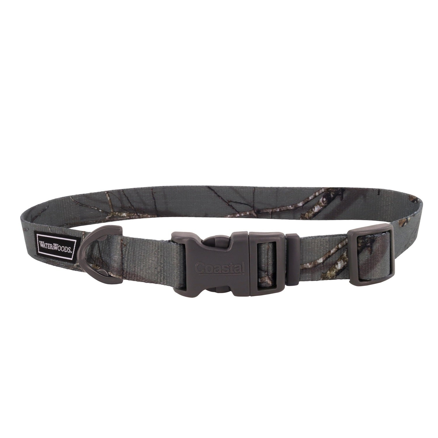 Water & Woods™ By Coastal Adjustable Dog Collar, Country Roots Evergreen, Medium - 1 X 14-20
