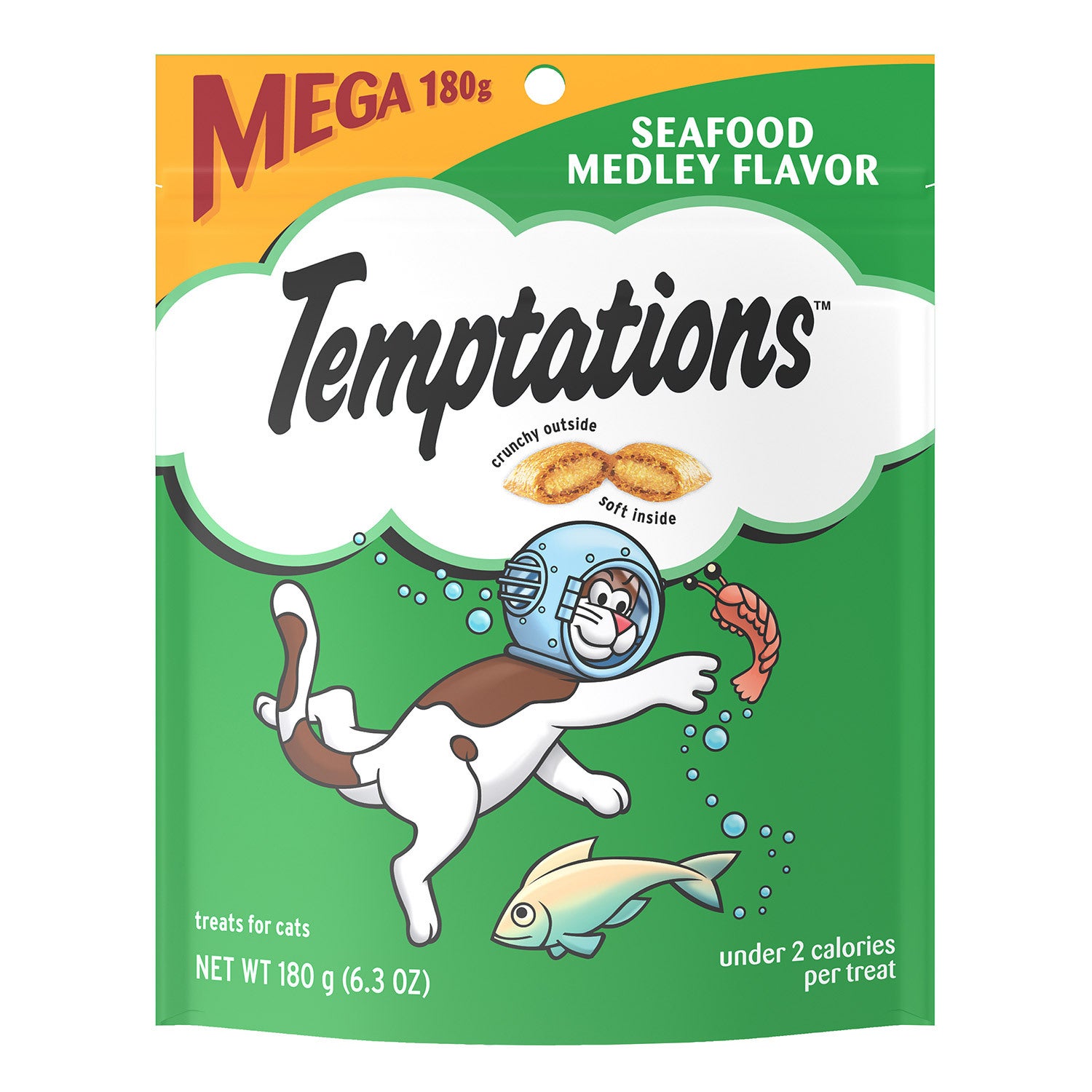 Temptations Seafood Medley Crunchy Cat Treats