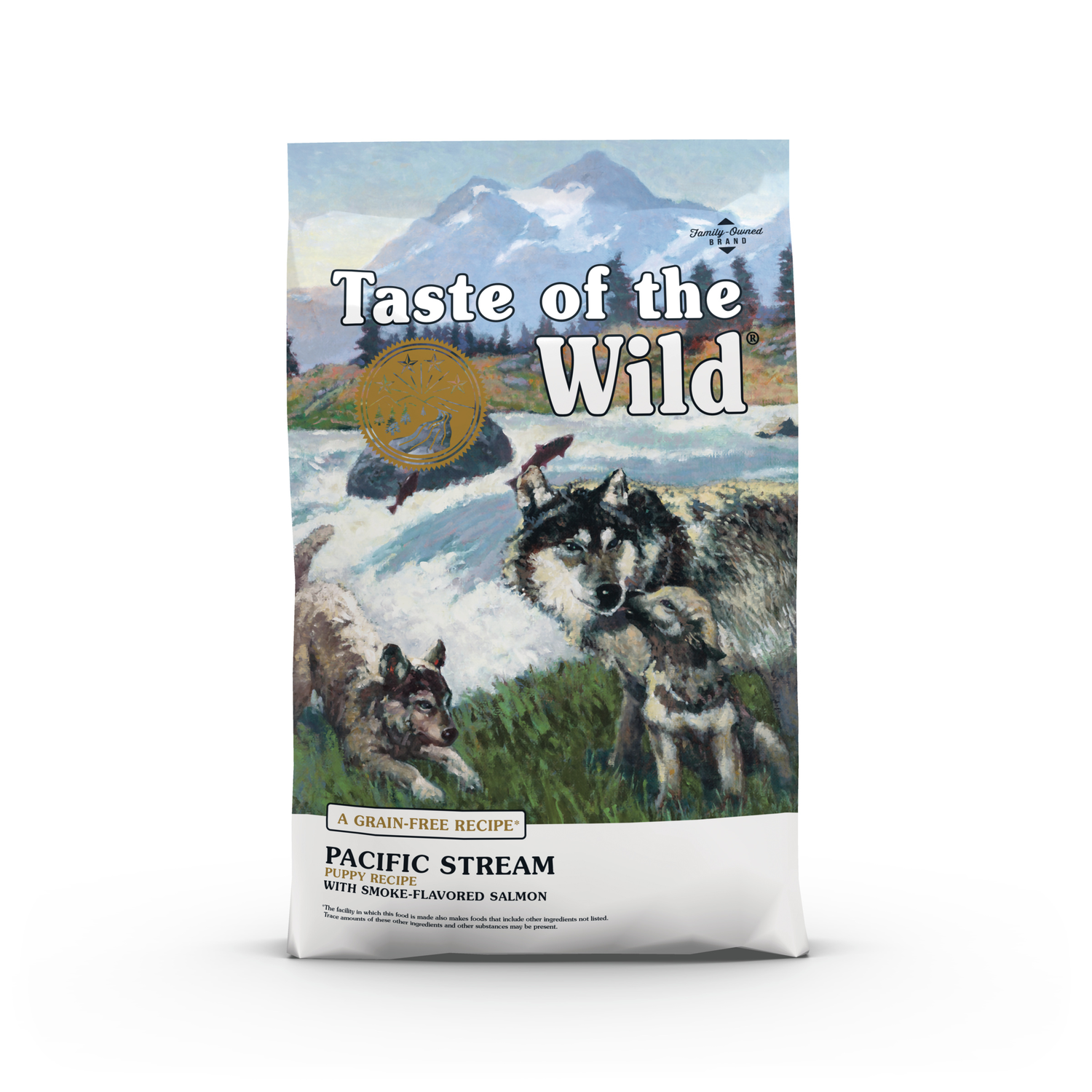 Taste Of The Wild Dry Dog Food, Pacific Stream Puppy Recipe With Smoke-Flavored Salmon, 28-Lb Bag.