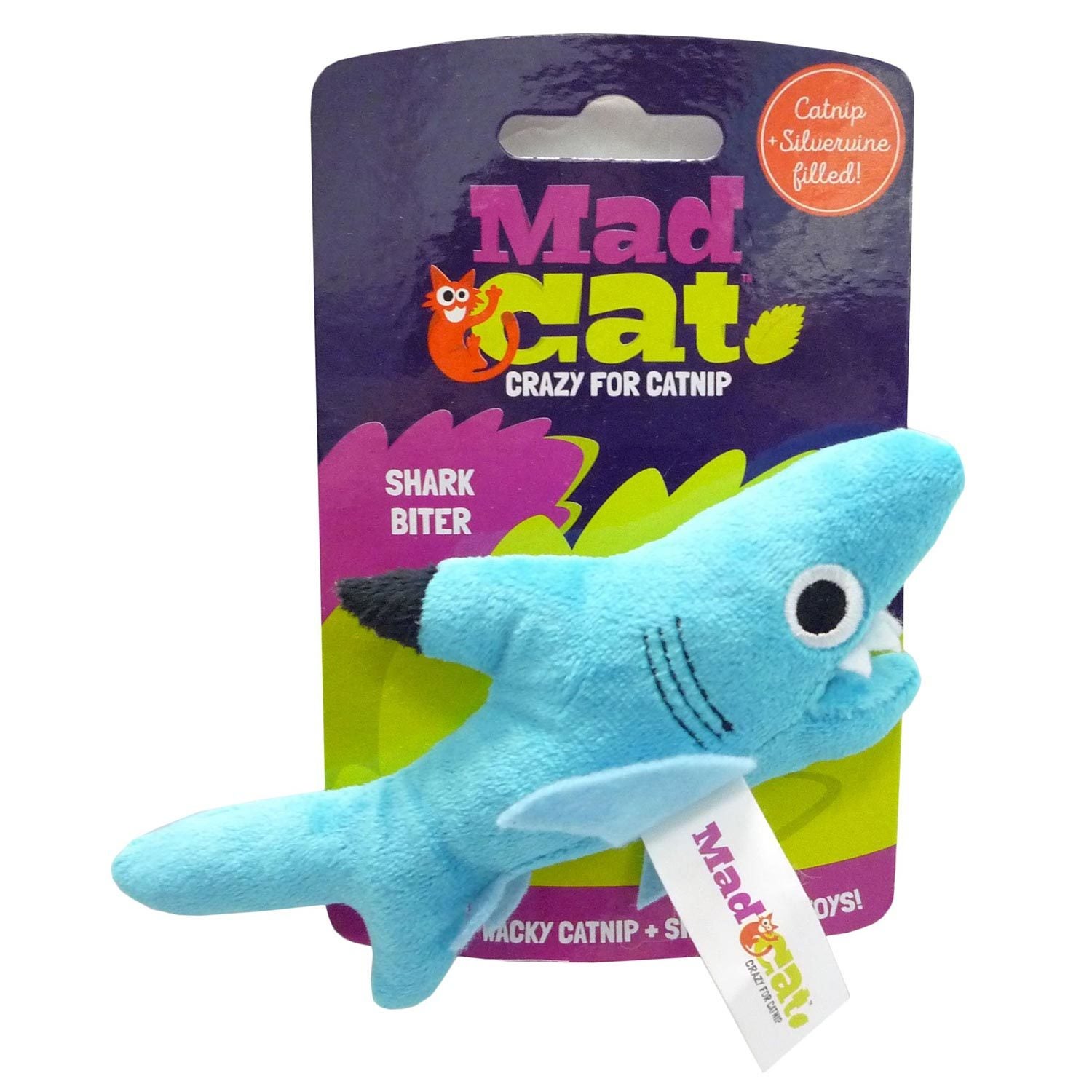 Mad Cat Shark Biter Catnip Filled Cat Toy