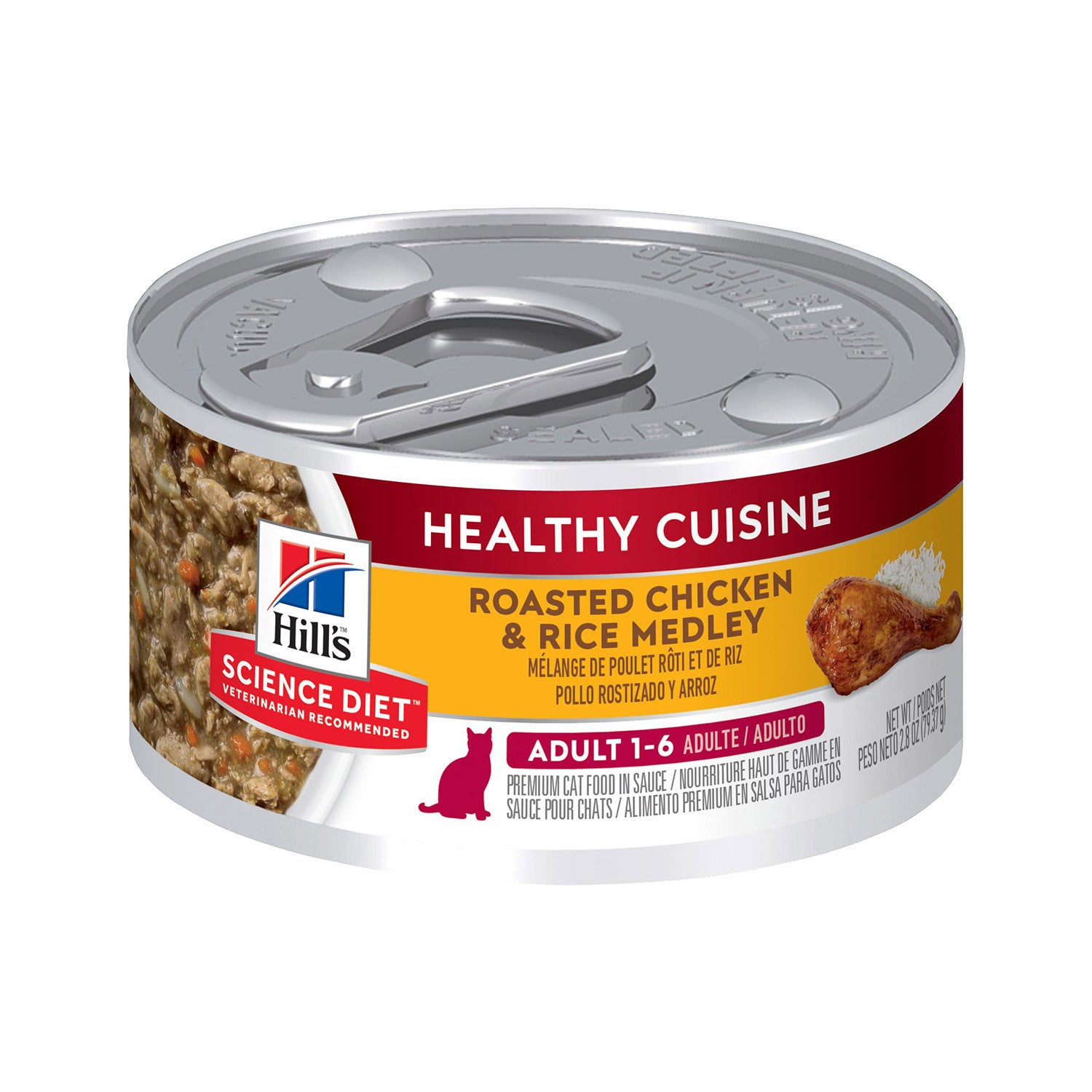 Hill's Science Diet Adult Healthy Cuisine Roasted Chicken & Rice Medley Wet Cat Food