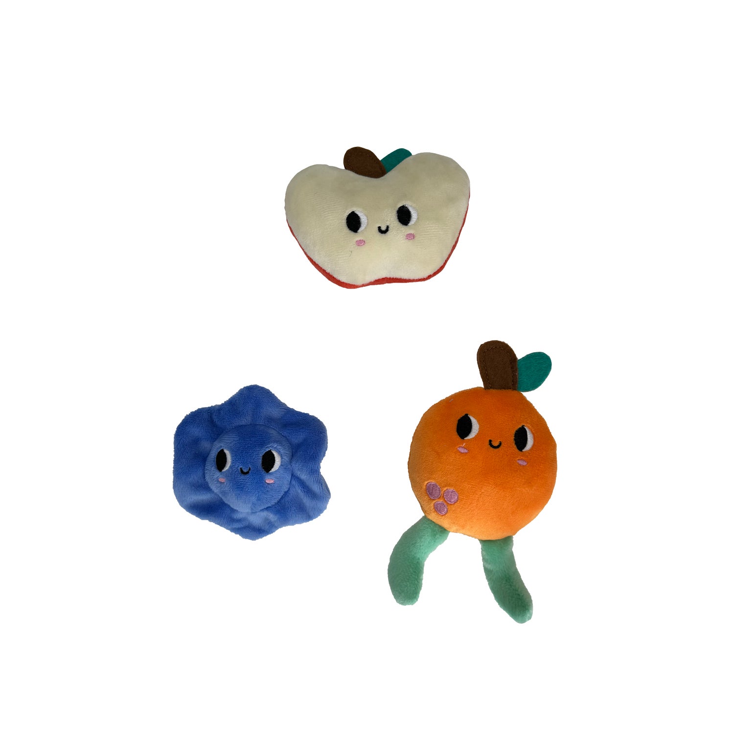 #Bff Juicy Blooms Plush Small Dog Toy Assortment, 3 Piece