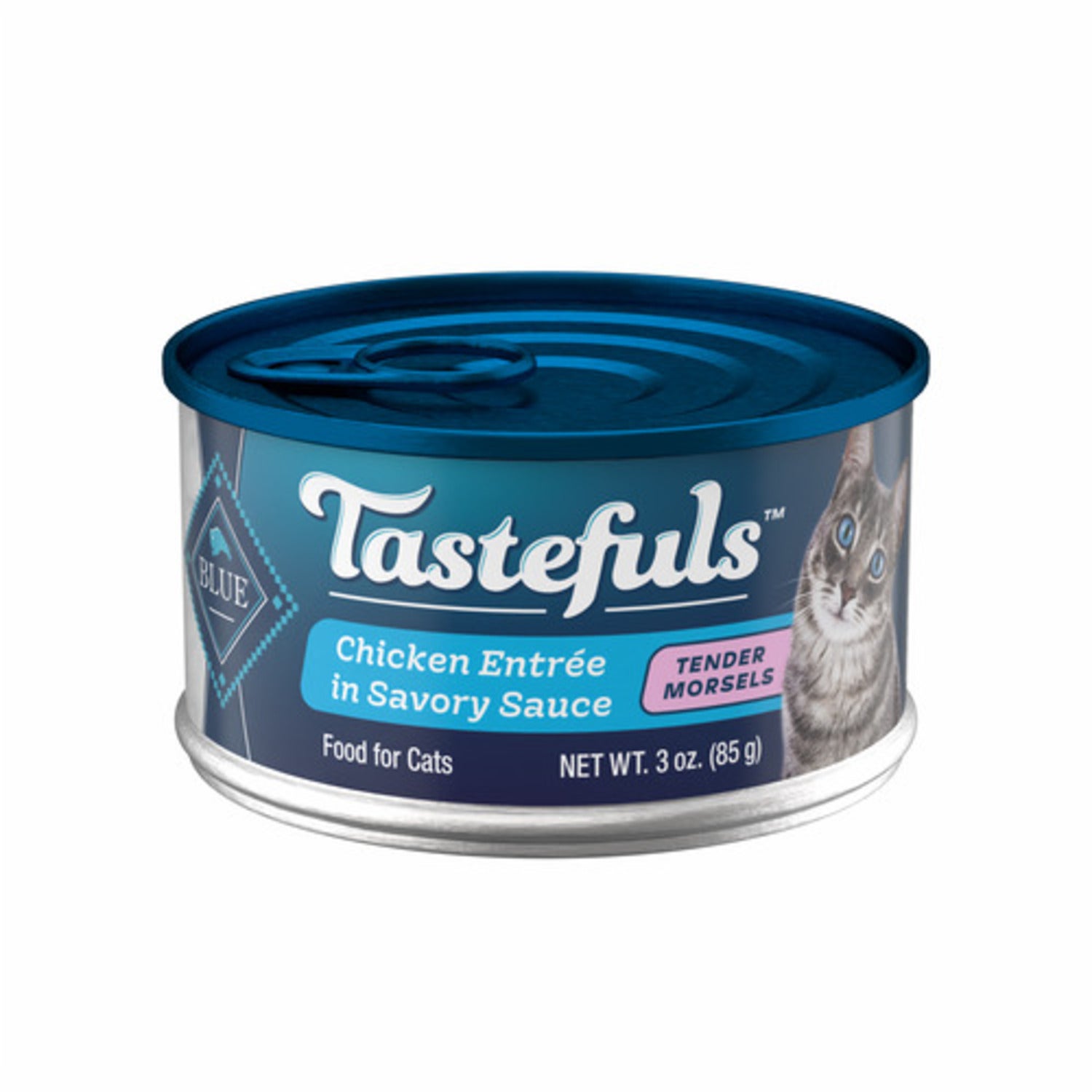 Blue Buffalo Tastefuls Adult Wet Cat Food, Chicken Entree In Gravy Morsels, 5.5-Oz