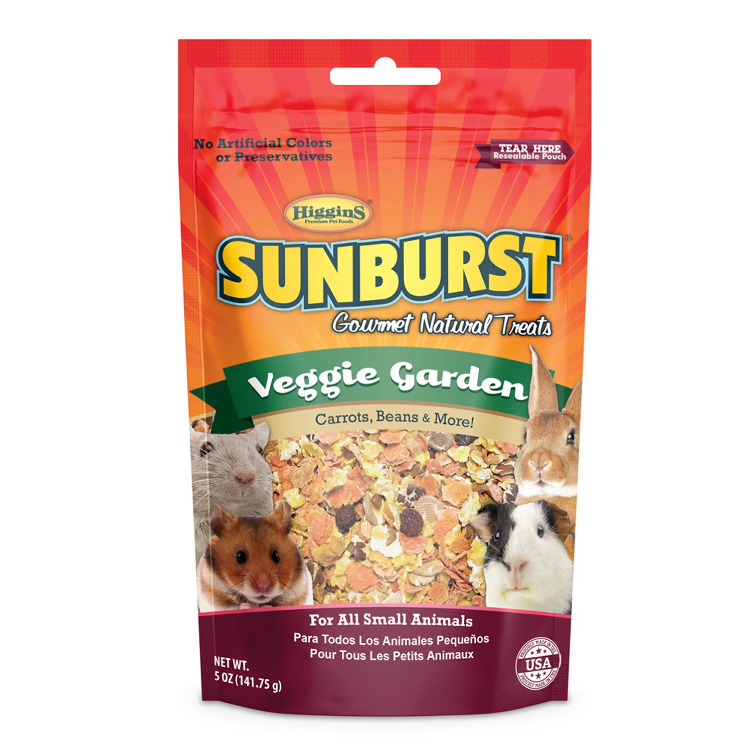 Higgins Sunburst Gourmet Treats Veggie Garden Small Animal Treat