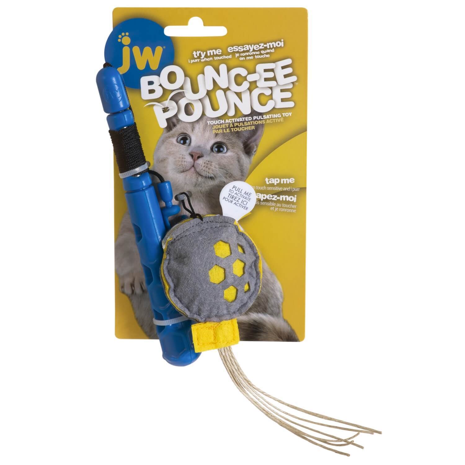 Jw Bounc Ee Pounce Wand Cat Toy