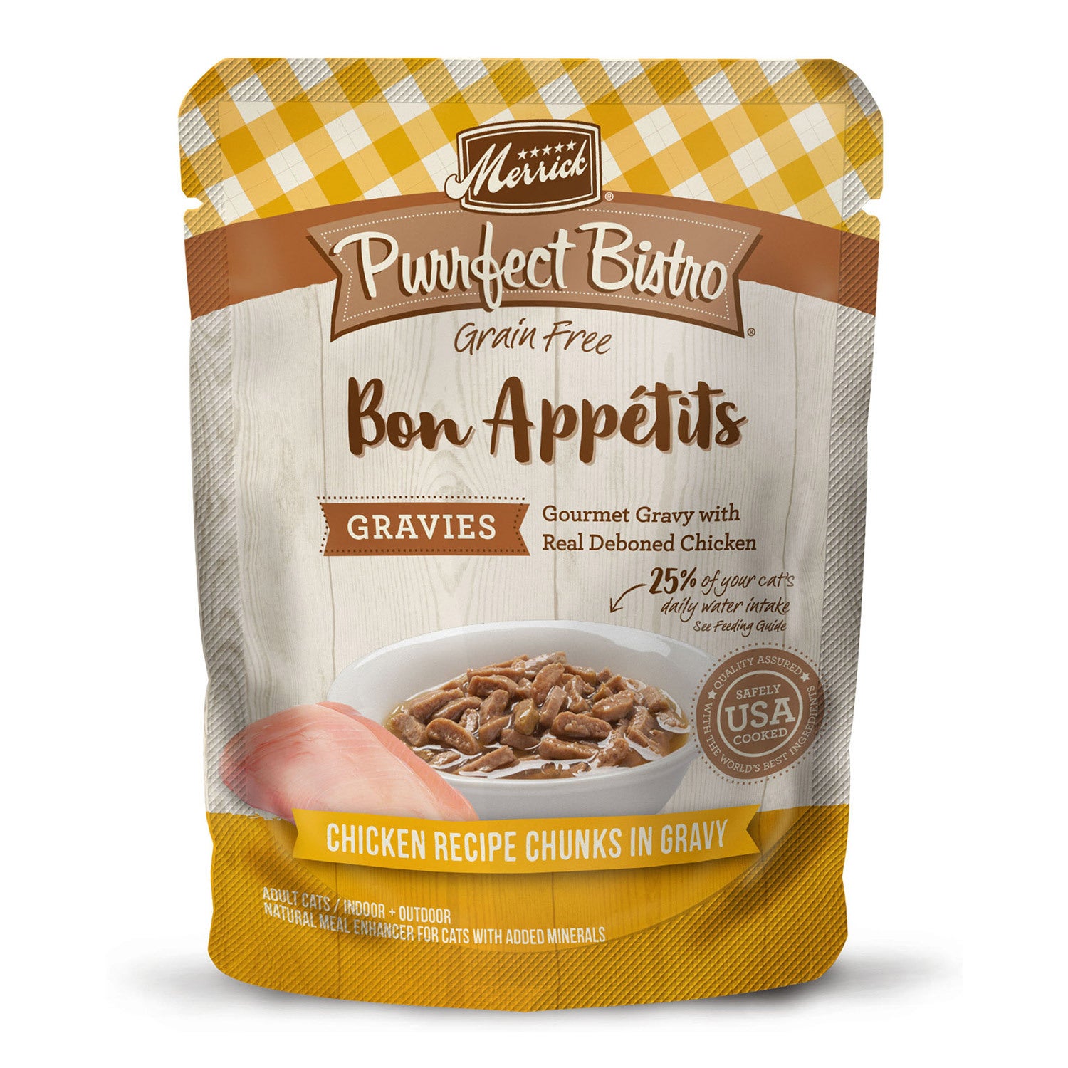 Merrick Purrfect Bistro Bon Appetits Chicken Chunks In Gravy Recipe Cat Food