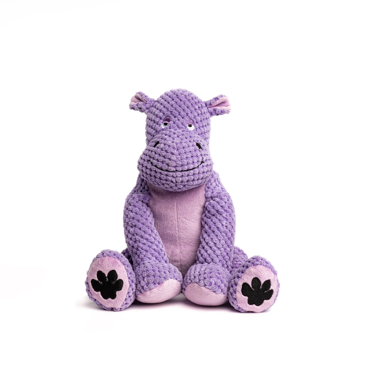 Fabdog Floppy Hippo Plush Squeaky Dog Toy, 14