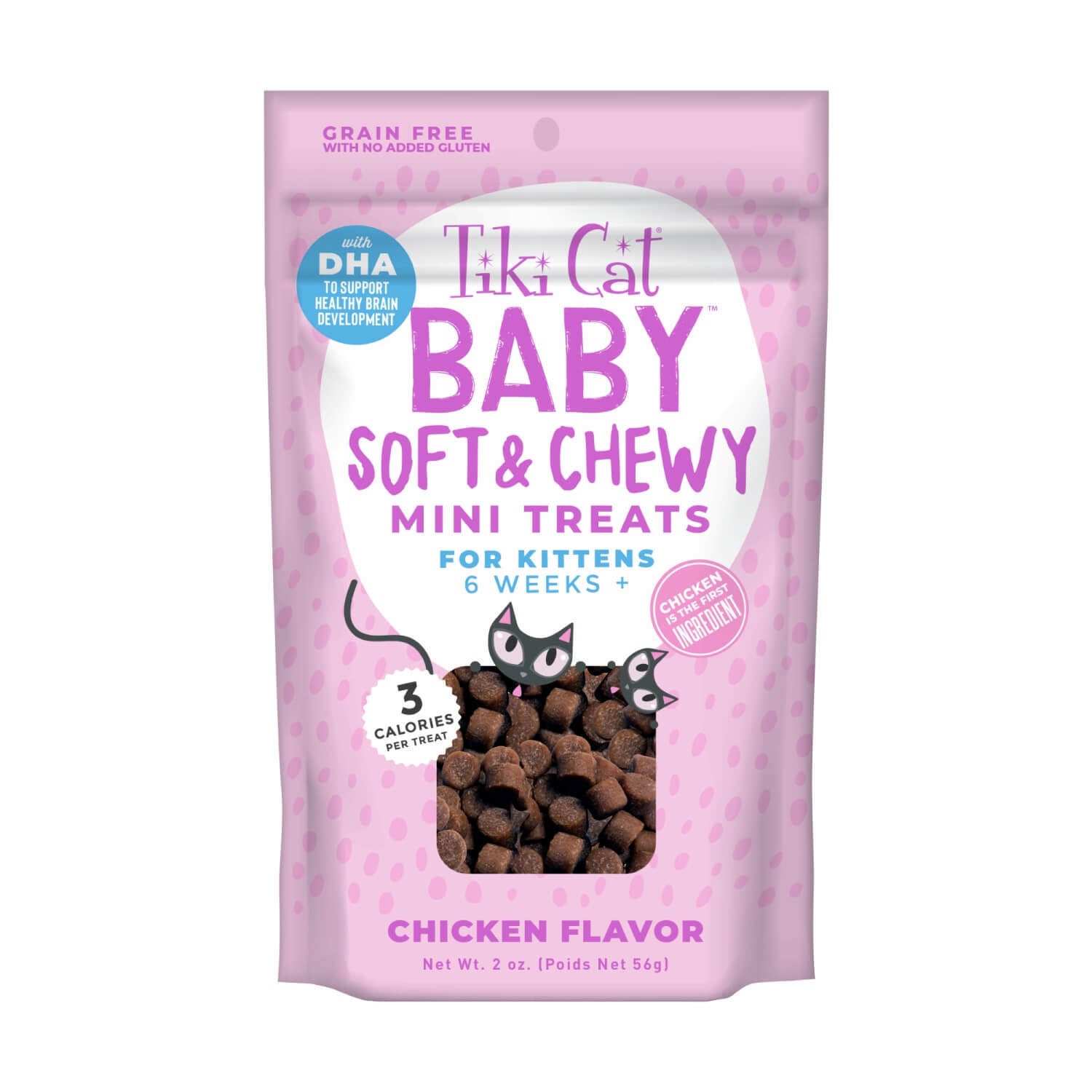 Tiki Cat Baby Soft & Chewy Grain Free Chicken Flavored Cat Treats