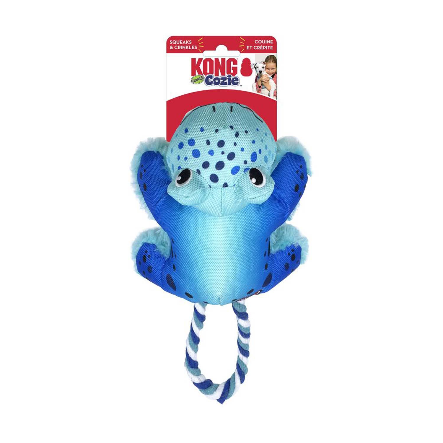 Kong Cozie™ Tuggz Frog Dog Toy