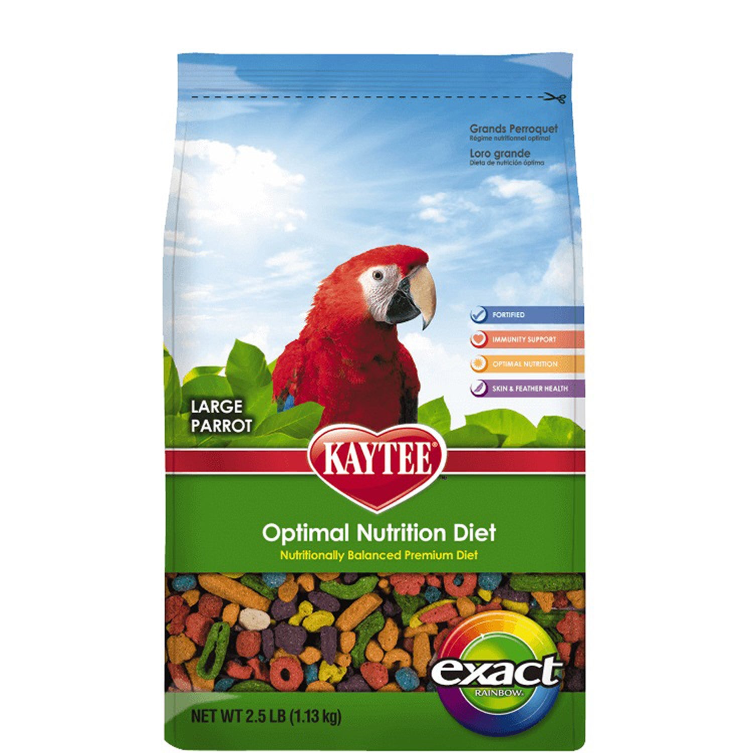 Kaytee Exact Rainbow Chunky Large Parrot Food