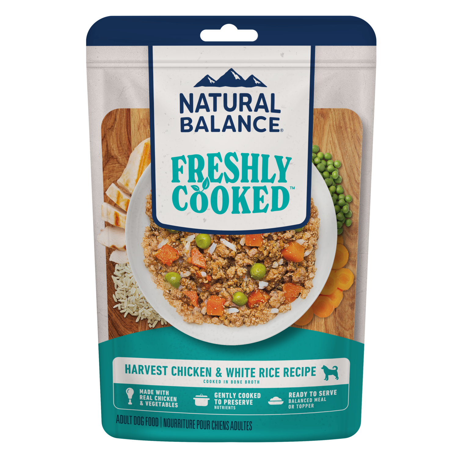 Natural Balance Platefulls Harvest Chicken & Rice Recipe Wet Dog Food, 9-Oz