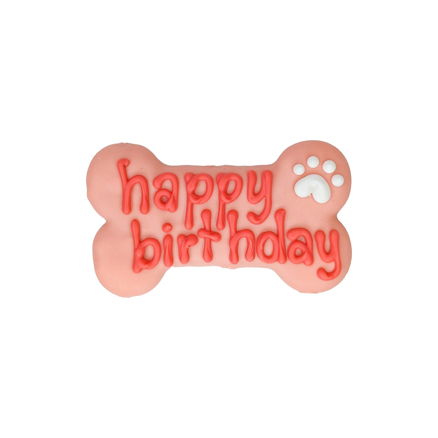 Bosco & Roxy's Pink Happy Birthday Bone Cookie Dog Treat, 1-Each
