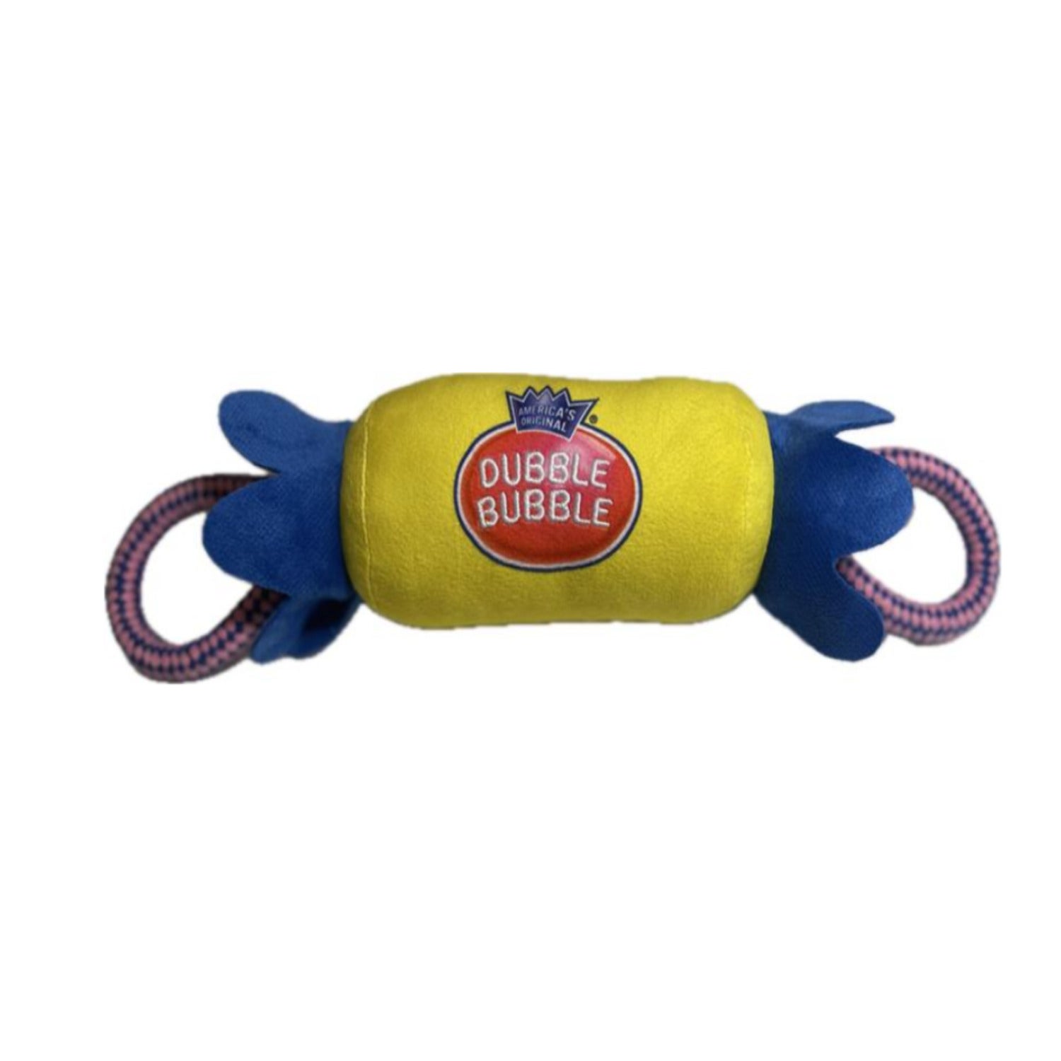 Tootsie Roll Dubble Bubble Plush Squeaky Tug Dog Toy, 16