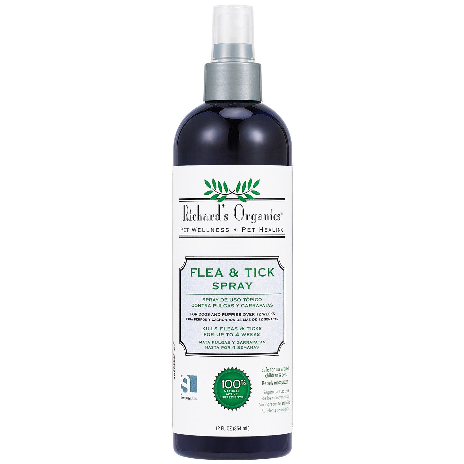 Richard's Organics Gentle Flea & Tick Spray For Dogs
