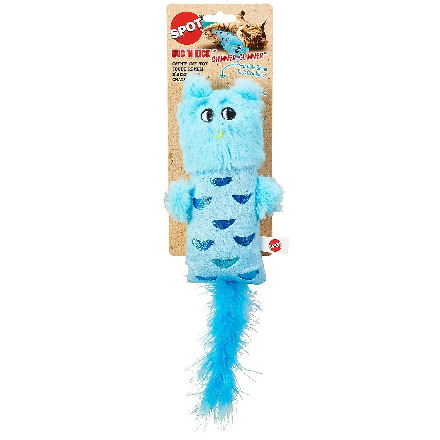 Spot Hug N Kick Shimmer Glimmer With Catnip Cat Toy, Assorted