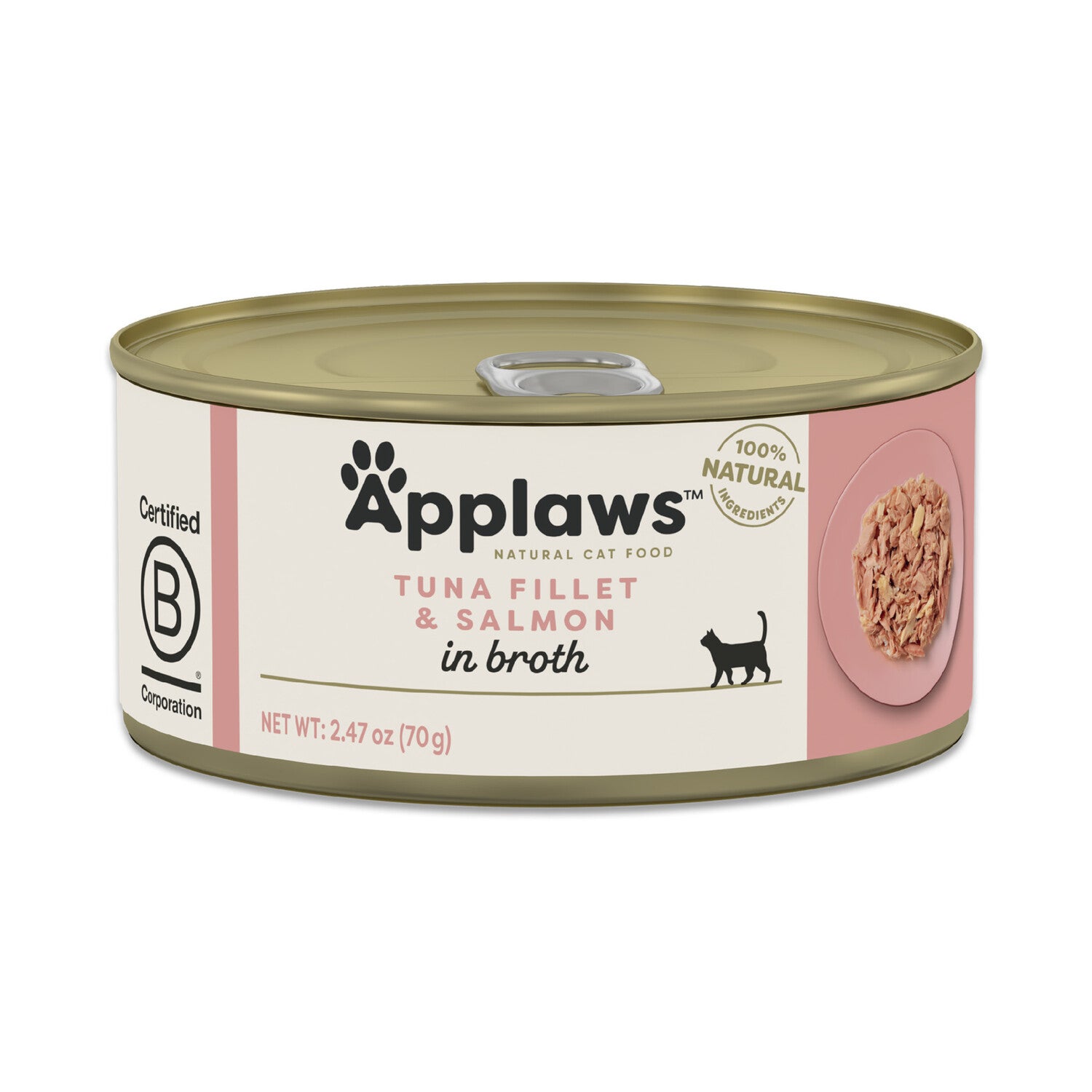 Applaws™ Natural Adult Wet Cat Food, Tuna With Salmon In Broth, 5.5-Oz Pack Of 12