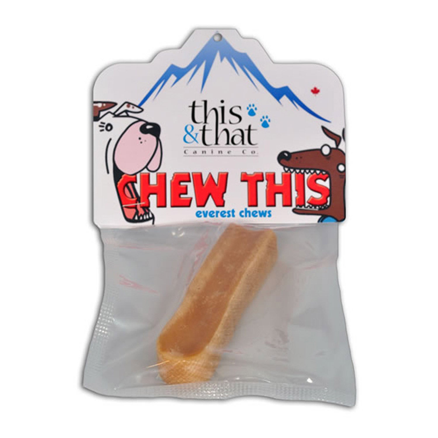 This & That Canine Co Everest Chew Yak Cheese Dog Treat, Large