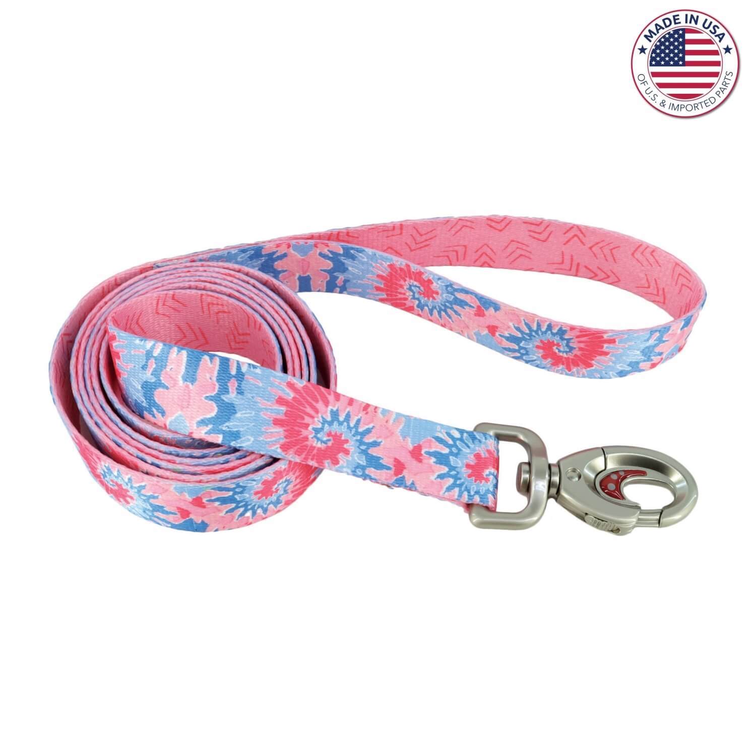 Coastal Pet Products Sublime Dog Leash, Pink Tie Dye With Pink Arrows