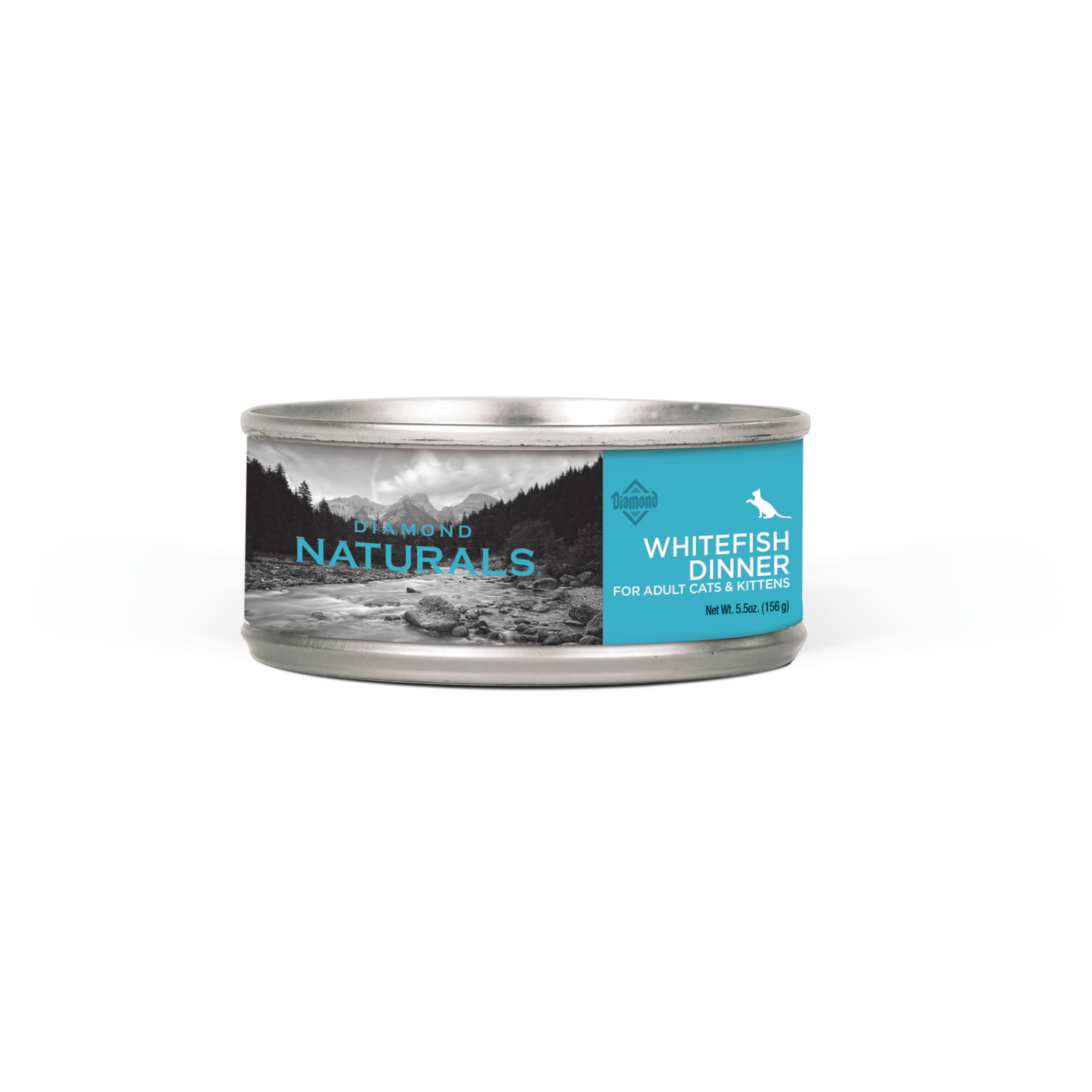 Diamond Naturals Whitefish Dinner Pate For Adult Cats And Kittens Wet Cat Food, 5.5-Oz Can