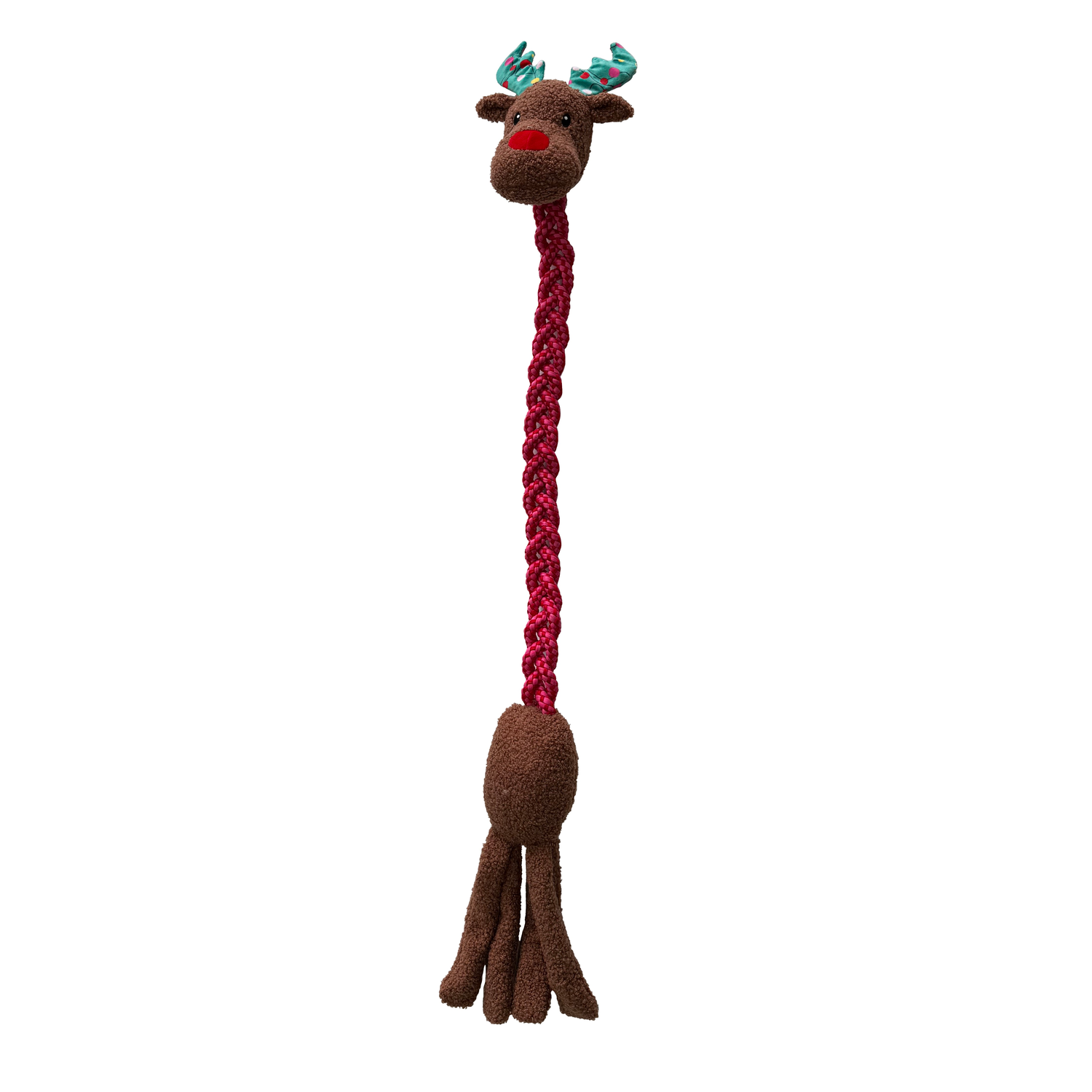 Aristopet Holiday Reindeer Braided Rope Dog Toy, Extra Large