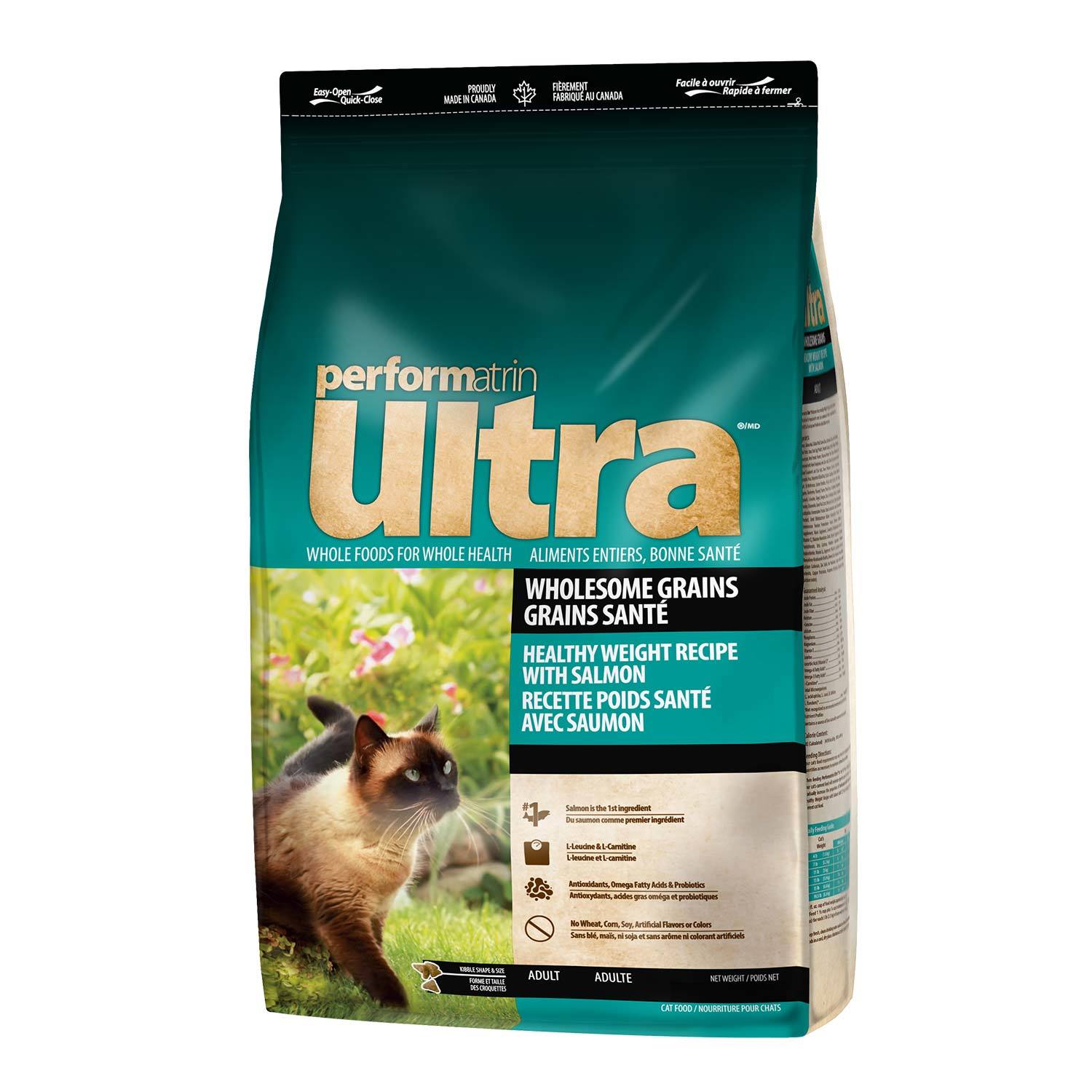 Performatrin Ultra Wholesome Grains Healthy Weight With Salmon Adult Dry Cat Food