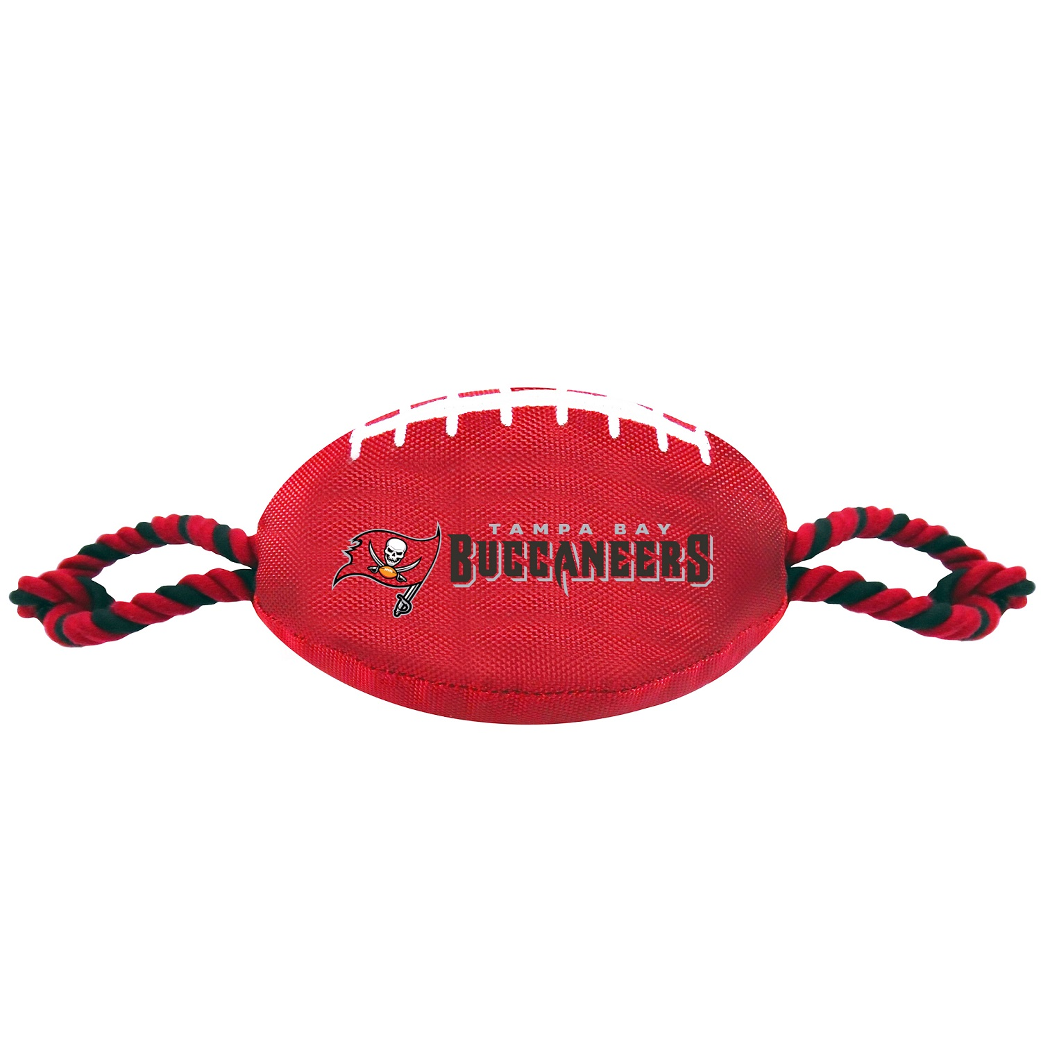 Pets First Tampa Bay Buccaneers Football Plush, Rope & Tug Dog Toy