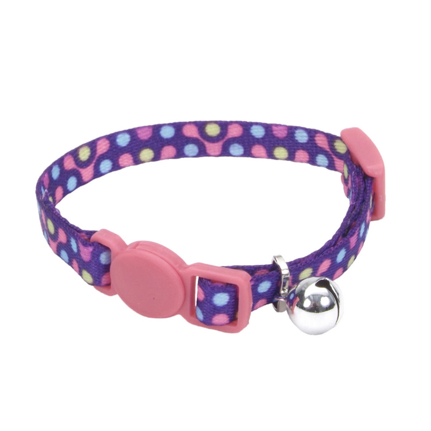 Coastal Li'l Pals® Adjustable Breakaway Kitten Collar, Purple Gear, 5/16 X 06-08