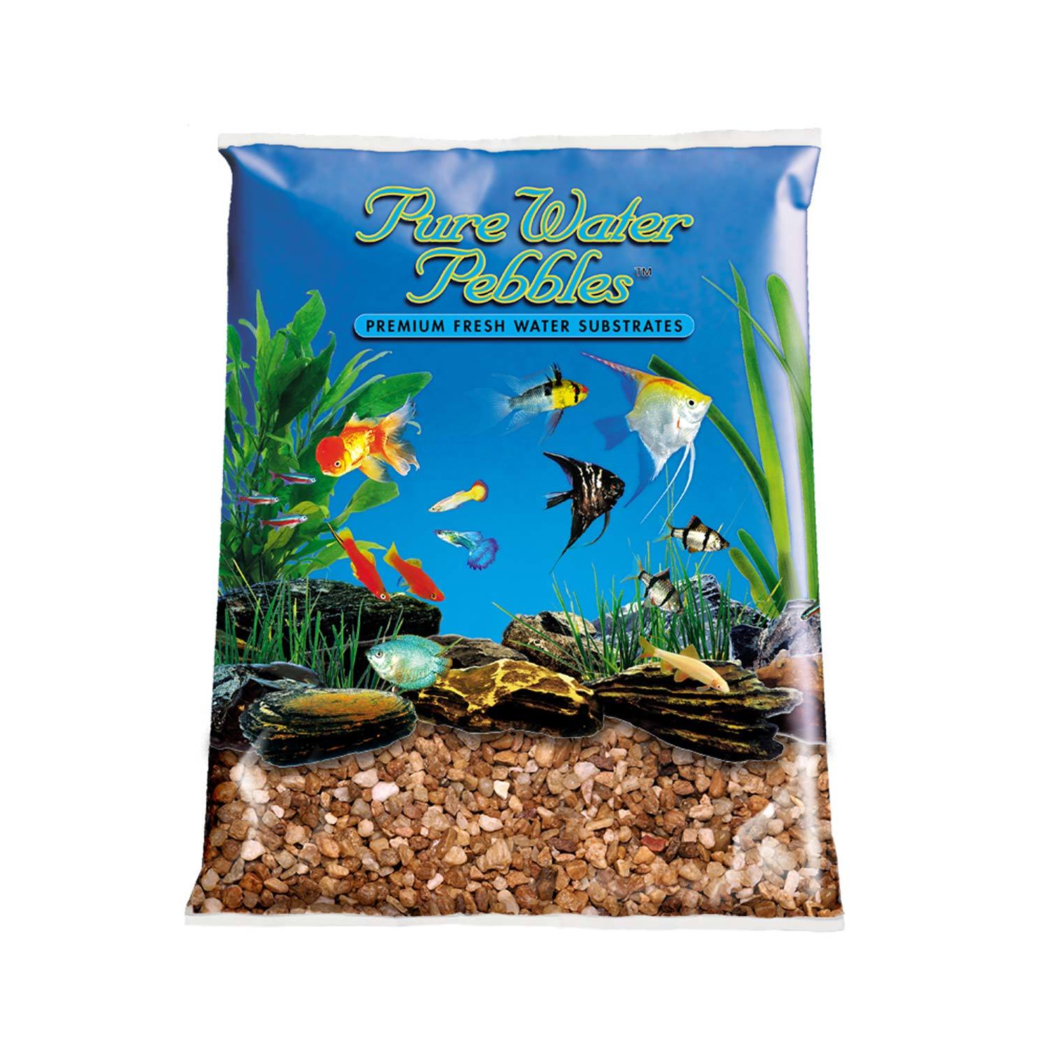 Pure Water Pebbles Aquarium Gravel, Nutty Pebbles, 25-Lb Bag