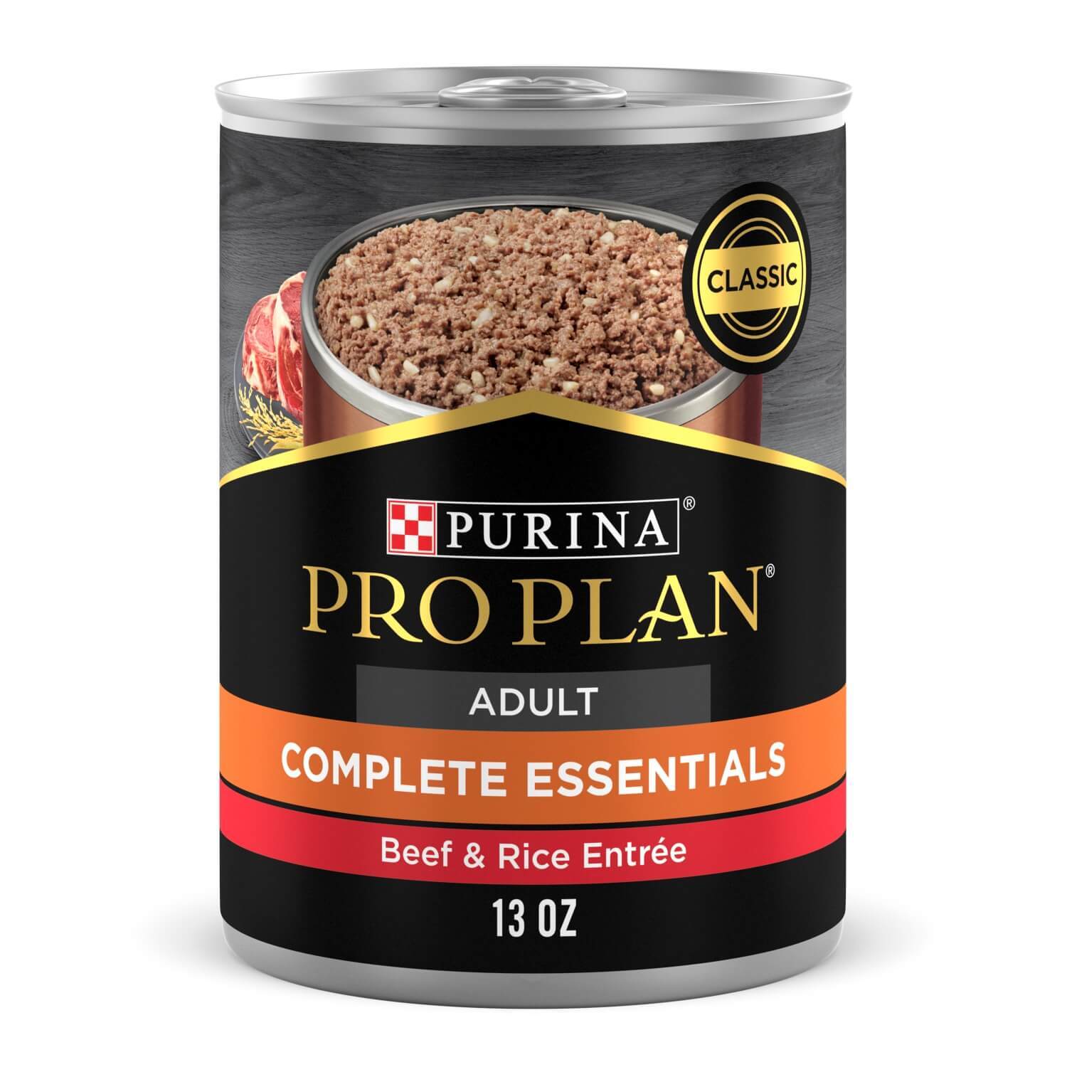 Purina Pro Plan High Protein Beef And Rice Pate Entree Wet Dog Food