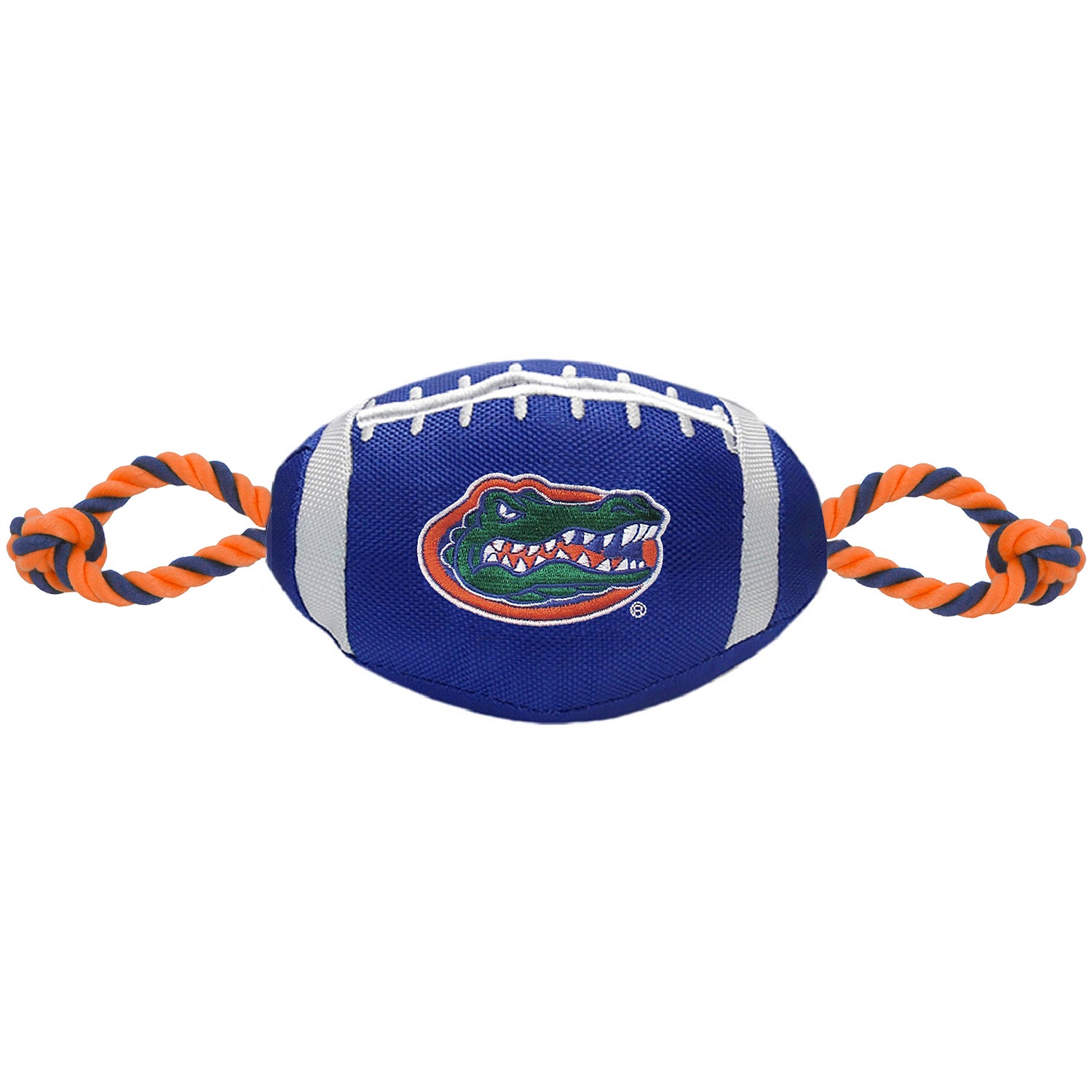 Pets First University Of Florida Gators Plush Rope And Tug Football Dog Toy