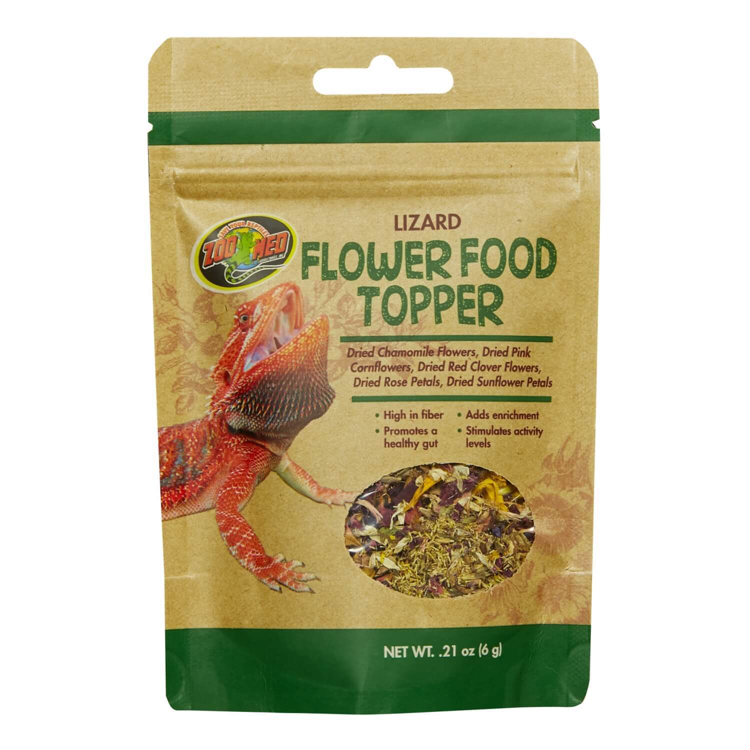 Zoo Med Lizard Flower Food Topper, .21 Oz