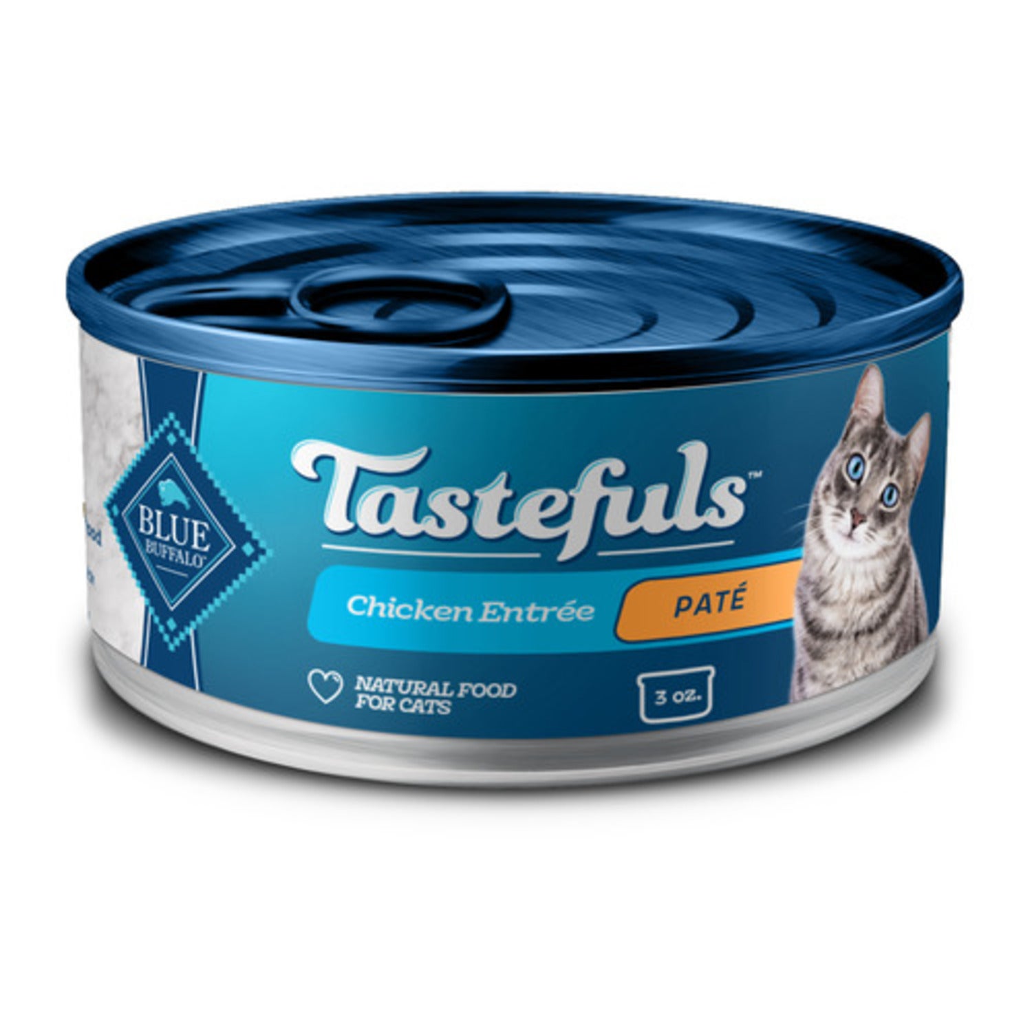 Blue Buffalo Tastefuls Adult Cat Chicken Entree Pate Wet Cat Food, 3-Oz Can