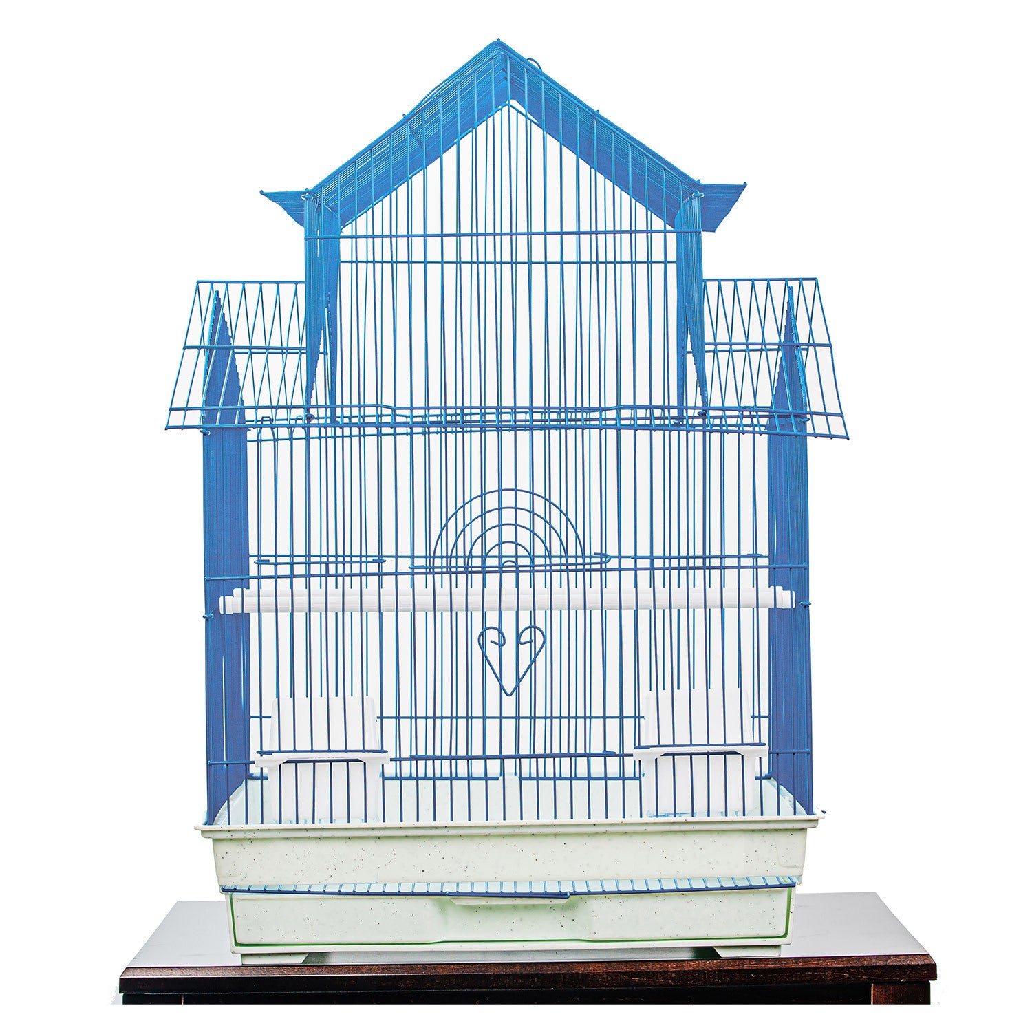 A&E Cage House Top Cage Blue For Birds