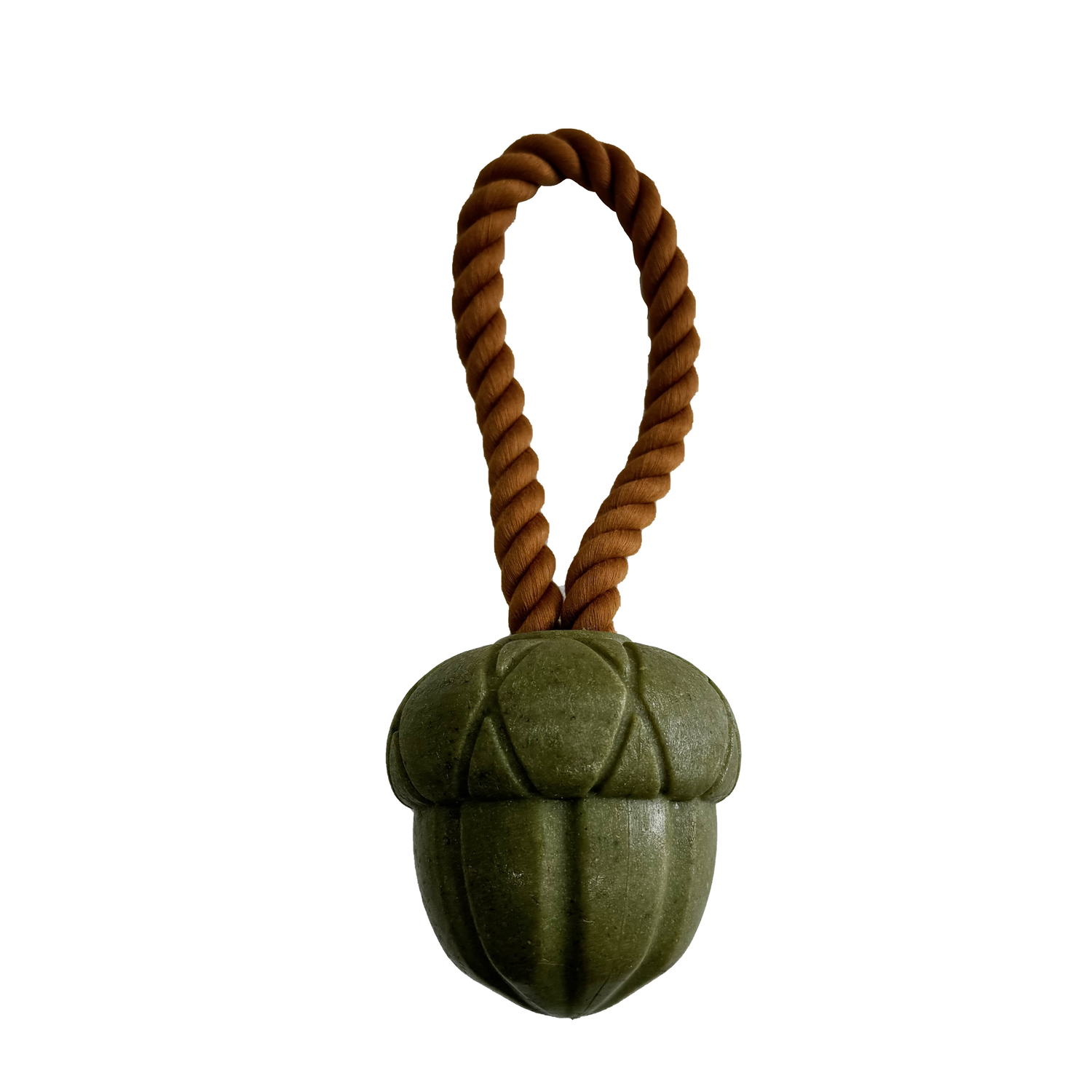 Aristopet Pumpkin Spice Green Acorn Chew & Tug Dog Toy, Small
