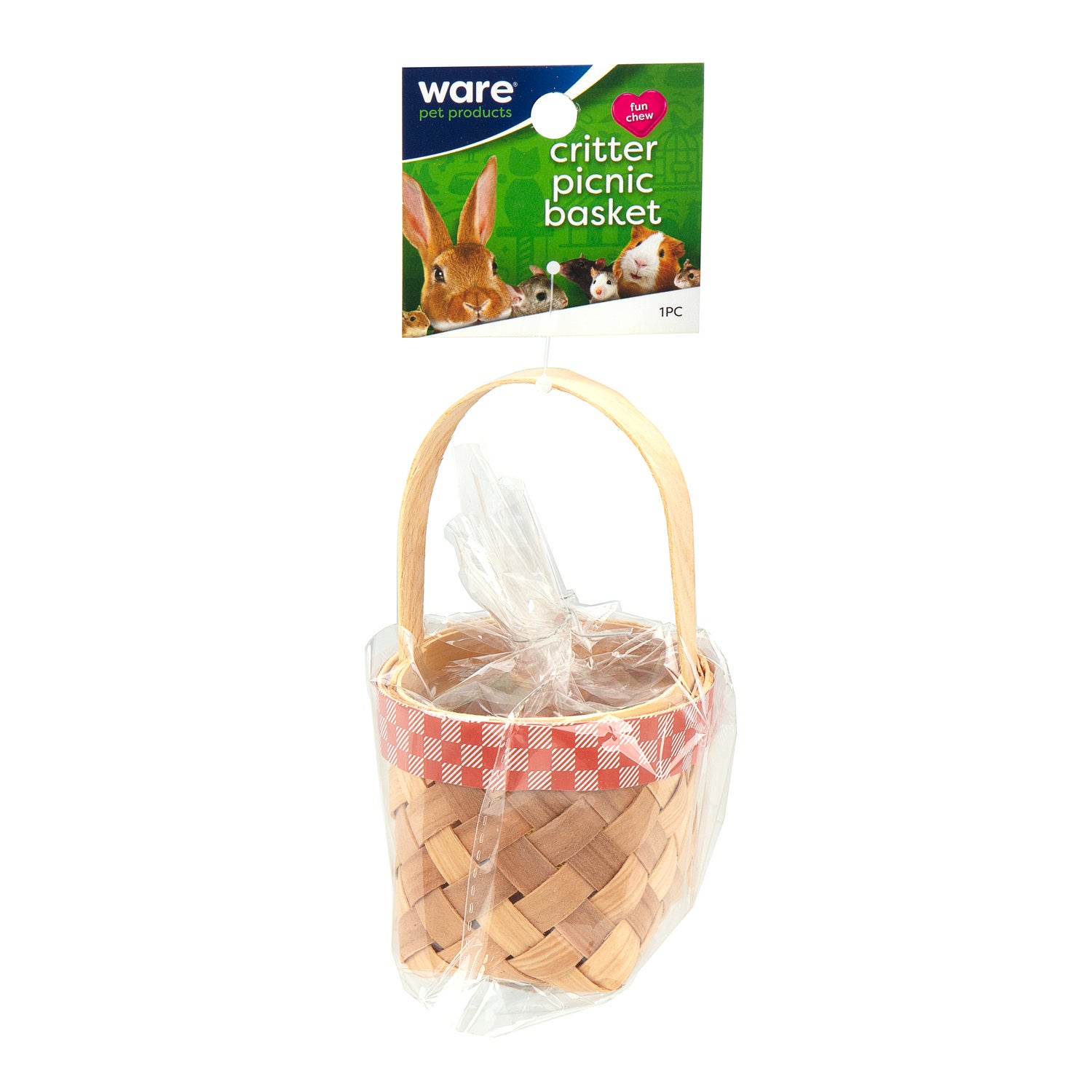 Ware Pet Products Critter Picnic Basket Small Animal Toy