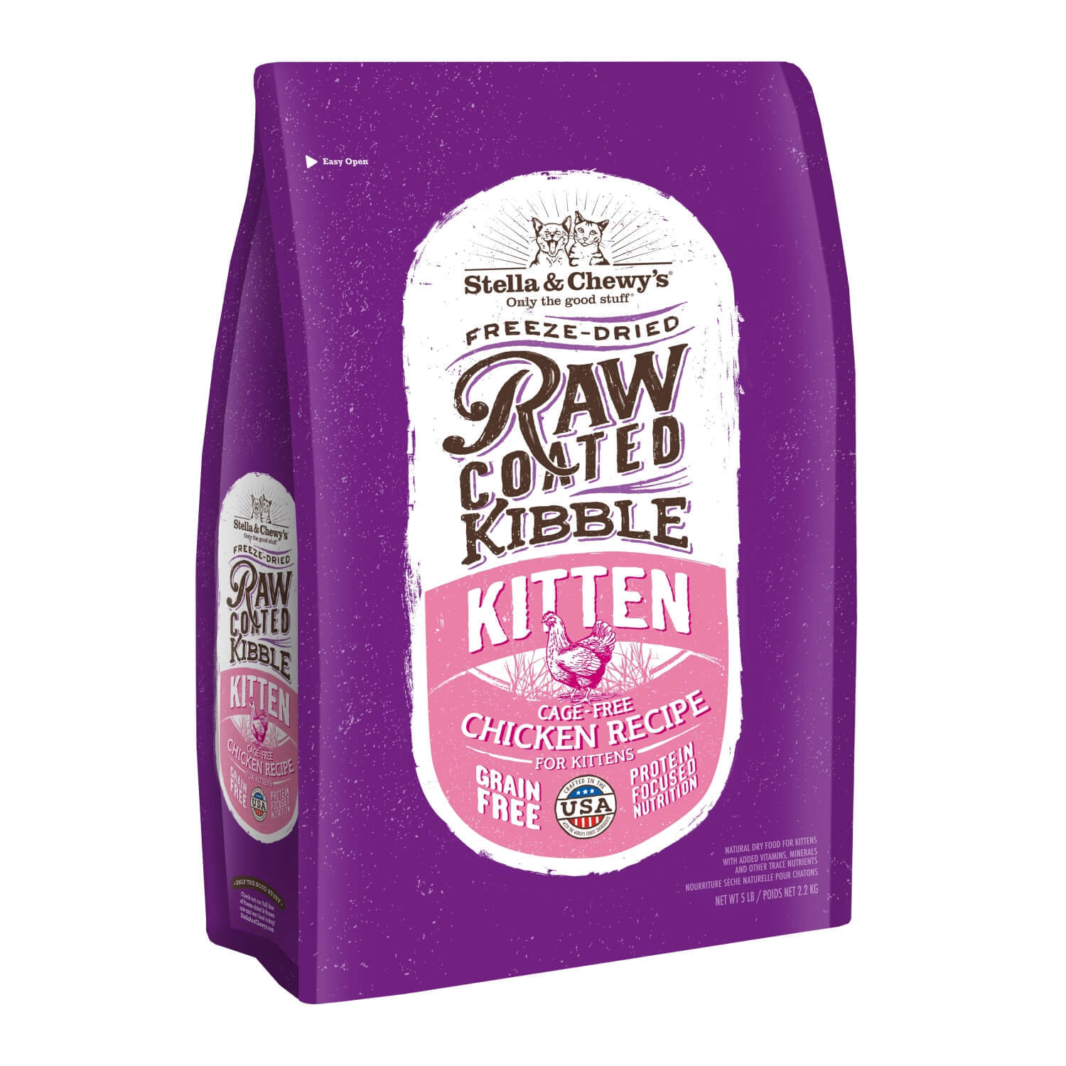 Stella & Chewy's Raw Coated Kitten Cage-Free Chicken Recipe Dry Cat Food