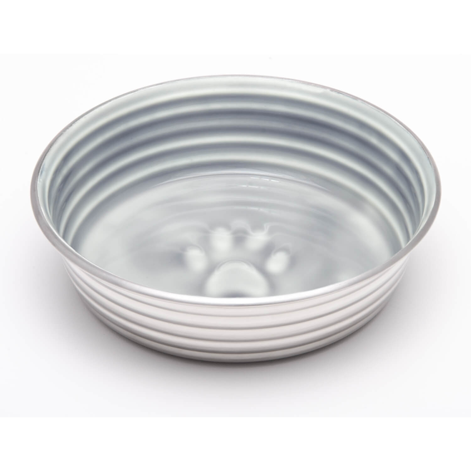 Loving Pets Le-Bol By No Tip, No Skid, Ceramic-Like Stainless Steel Dishwasher Safe Pet Feeding Bowl - Parisian Gray