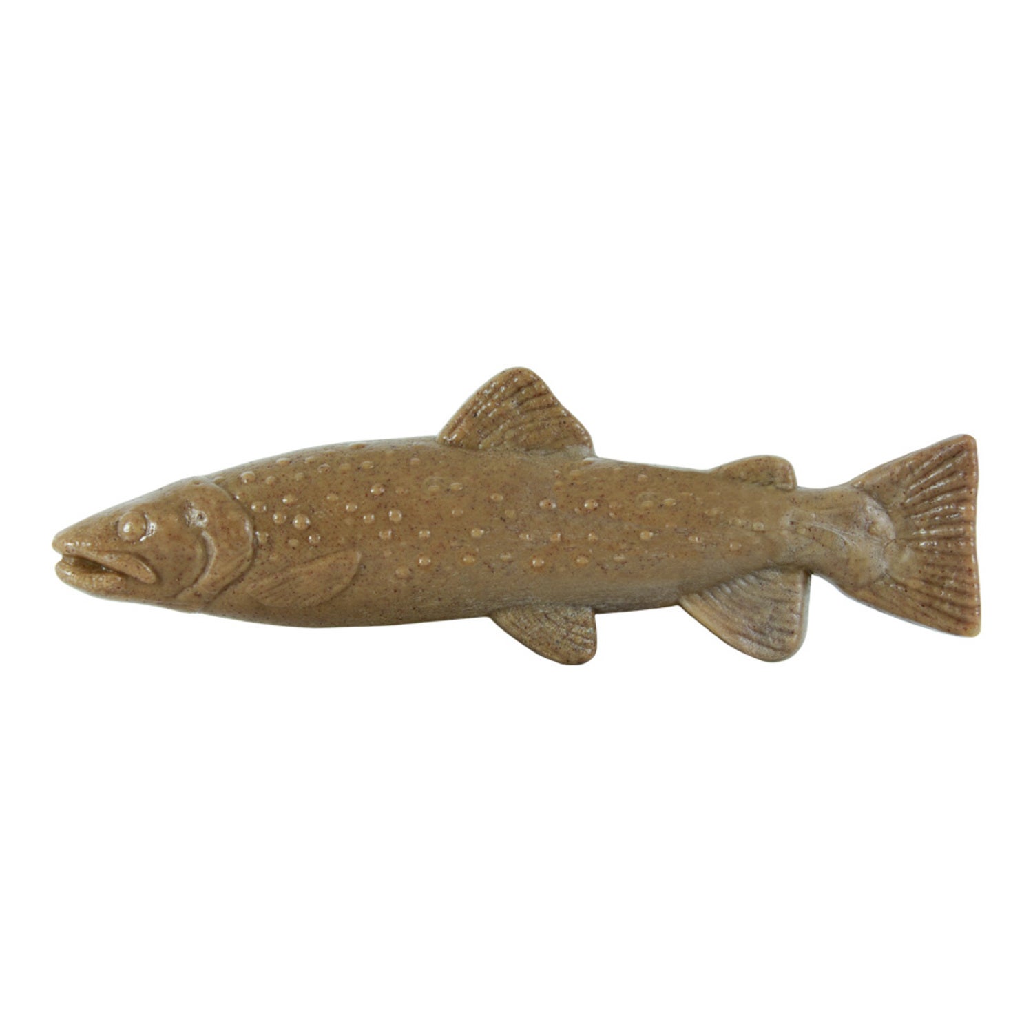 Hero Bonetics Trout Fish Durable Dog Chew Toy, 8-Large, Wood Scent