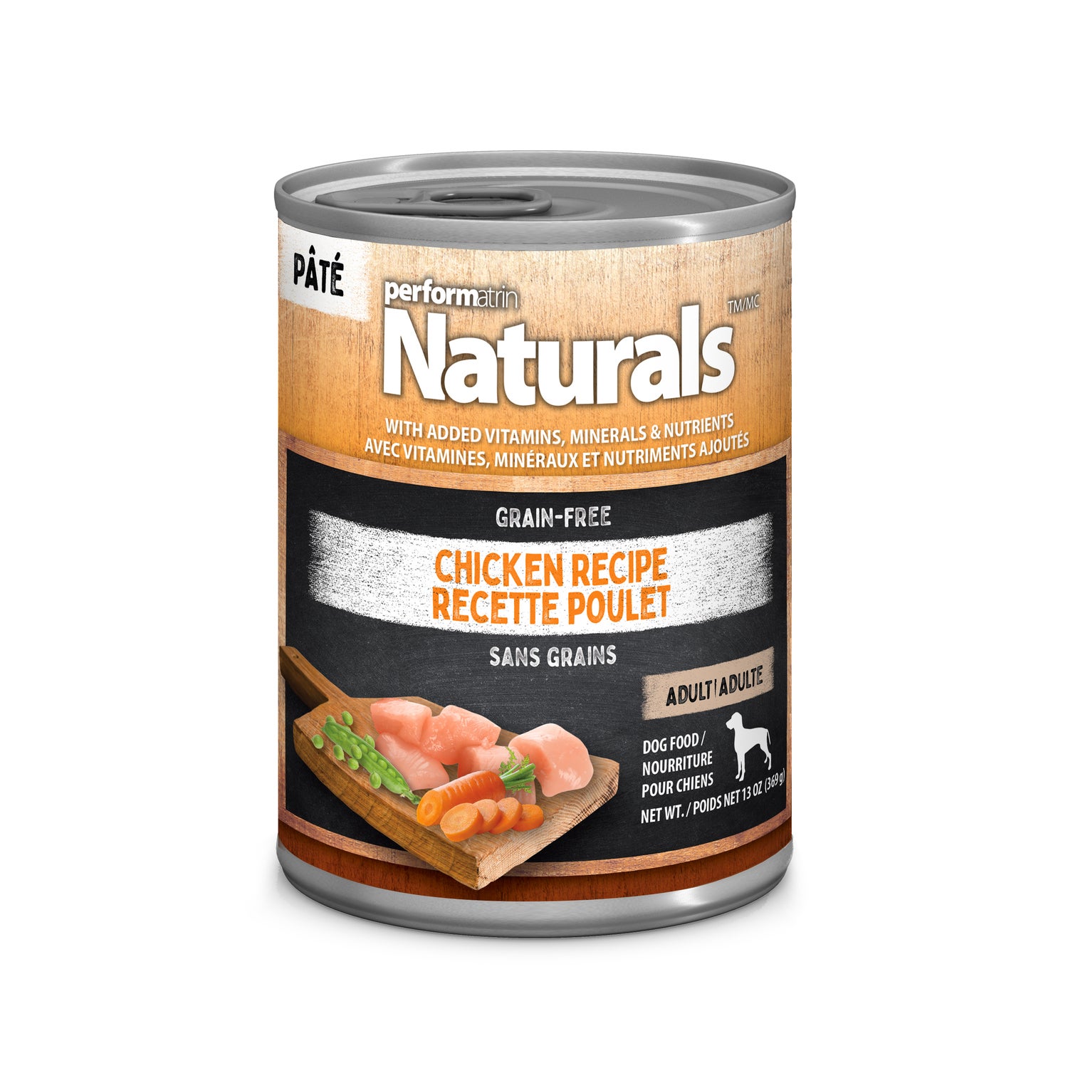 Performatrin Naturals Chicken & Veggies Recipe Pate Adult Wet Dog Food, 13-Oz Pack Of 12