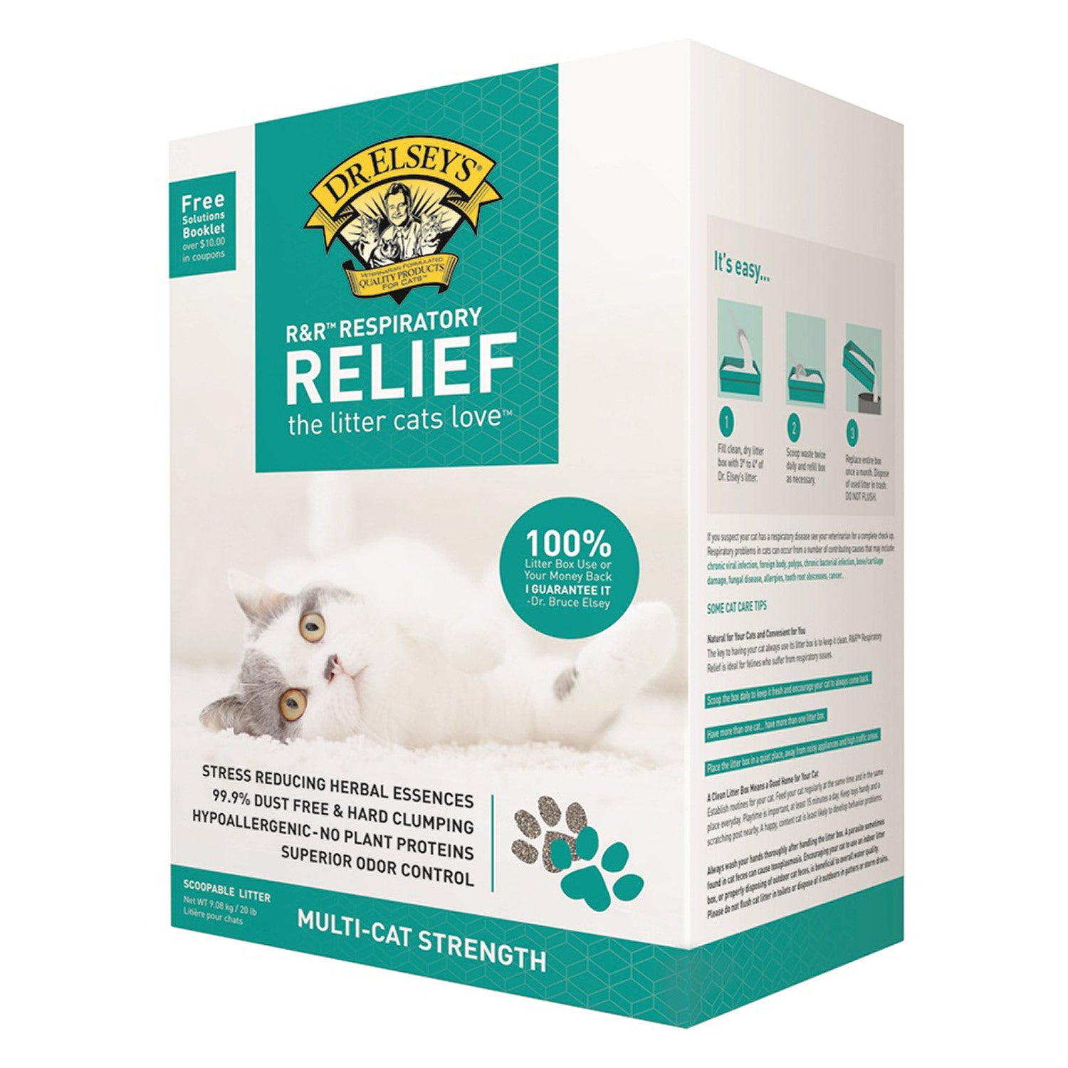Dr. Elsey's R&R Respiratory Relief Clumping Clay Cat Litter