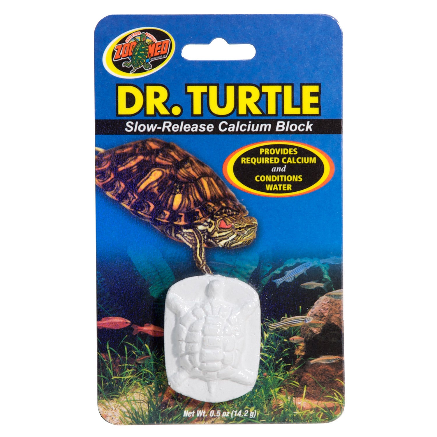 Zoo Med Dr. Turtle Slow-Release Calcium Block Reptile Supplement