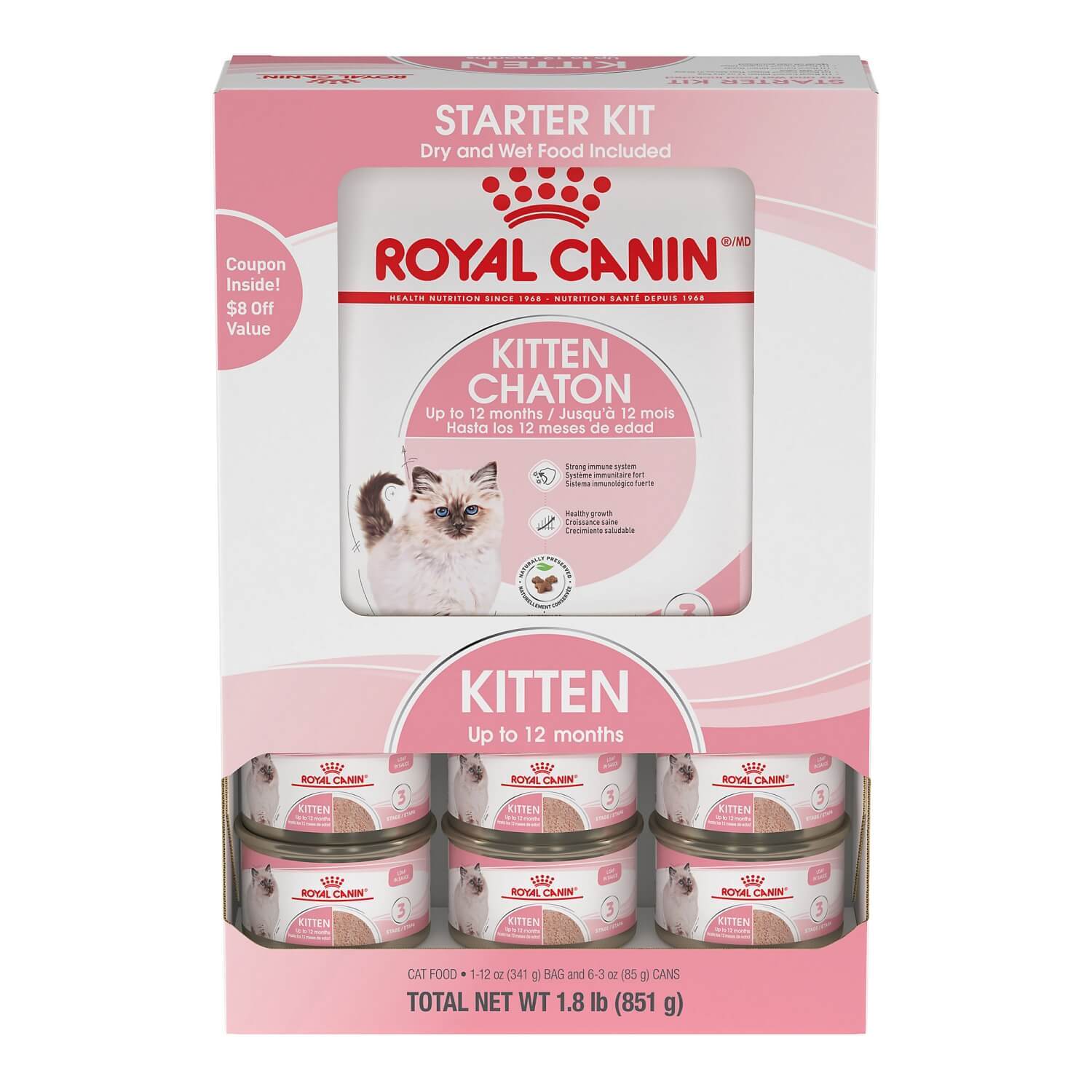Royal Canin Kitten Wet & Dry Cat Food Starter Kit