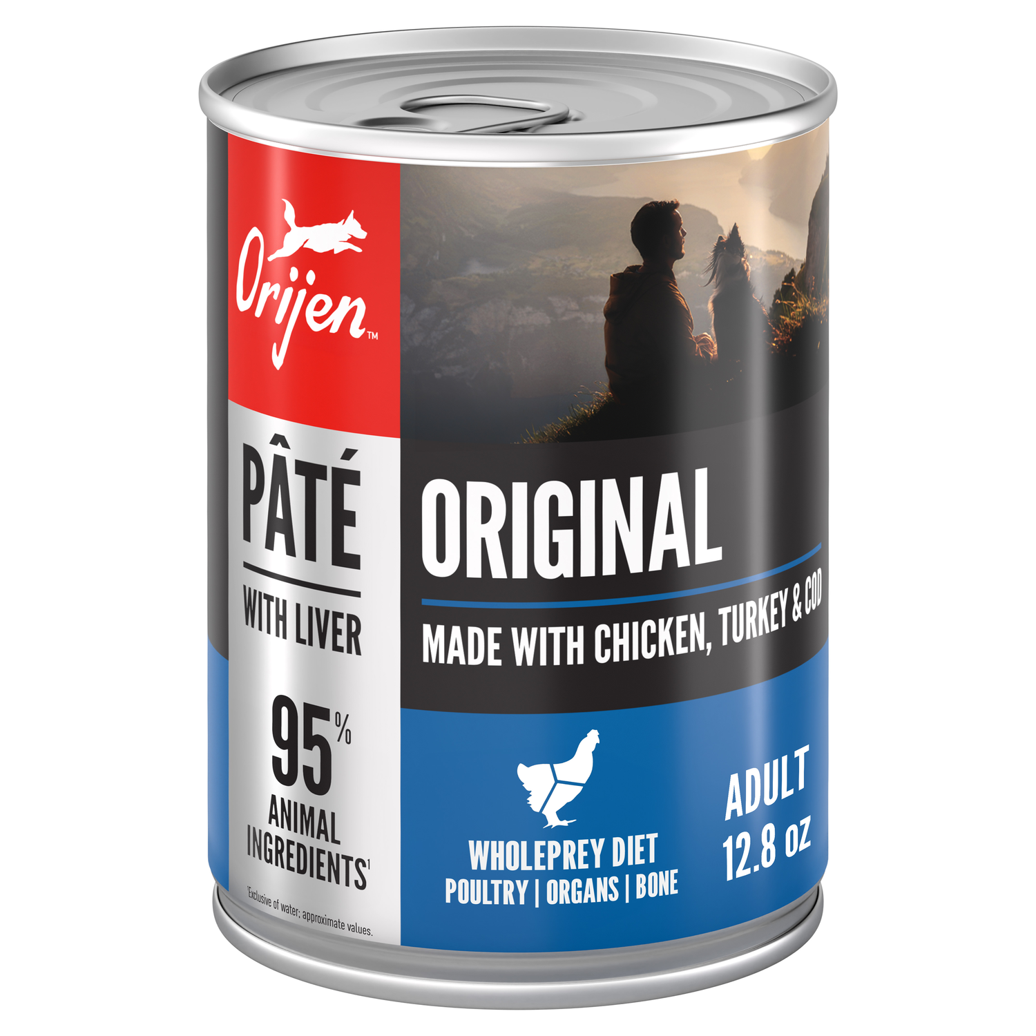 Orijen Pate Wet Dog Food, Original Recipe With Liver, 12-Pack