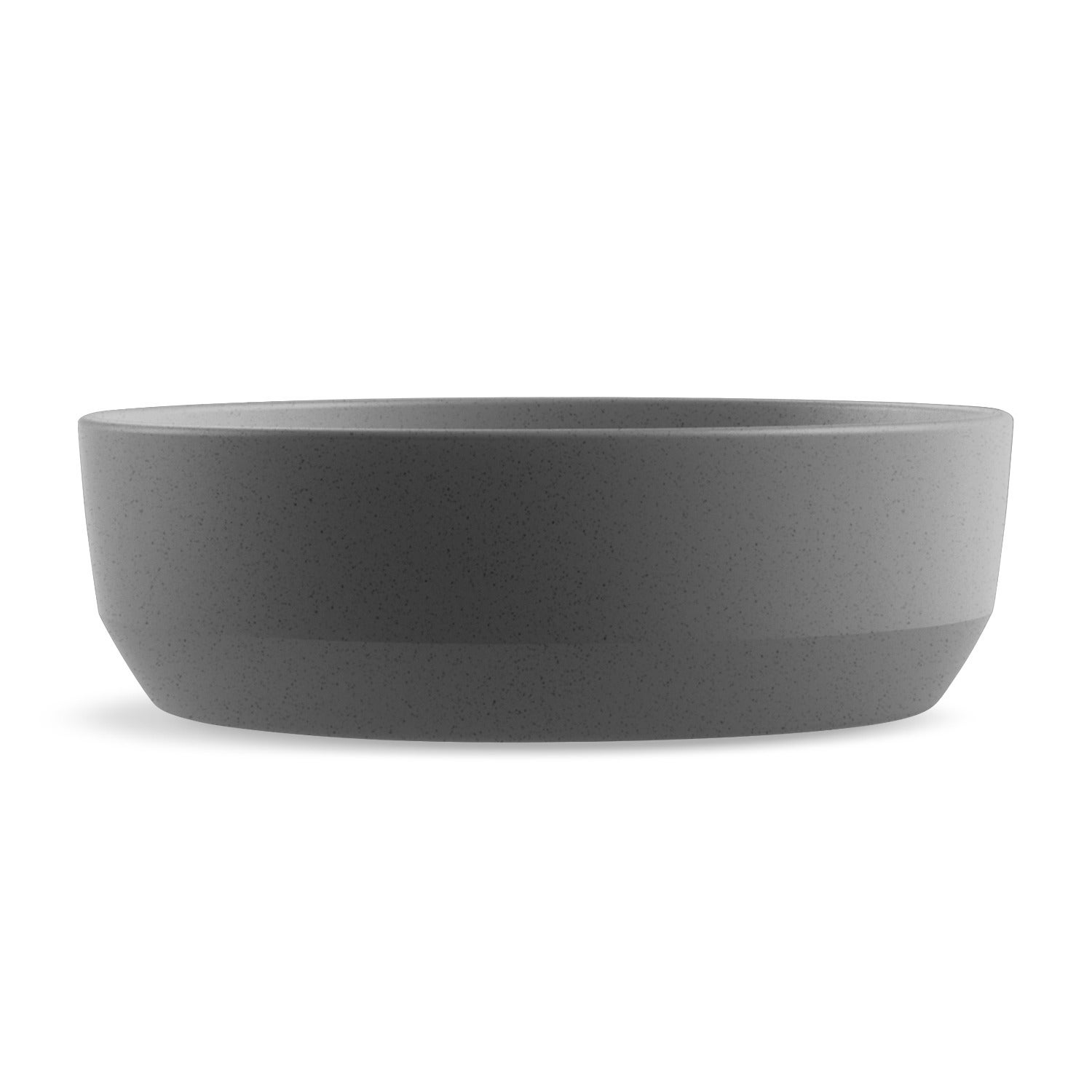 Abode Homewares Gray Bevel Dog Bowl, Medium - 6.5