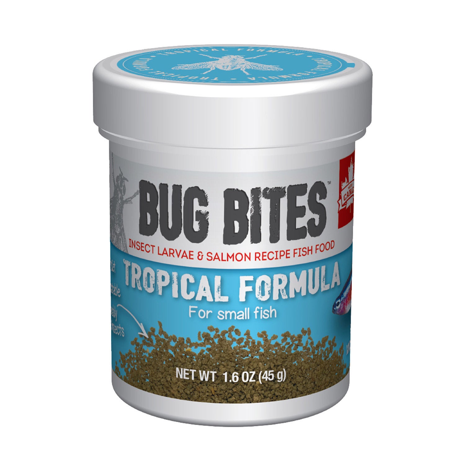 Fluval Bug Bites Tropical Formula Granules For Small Fish