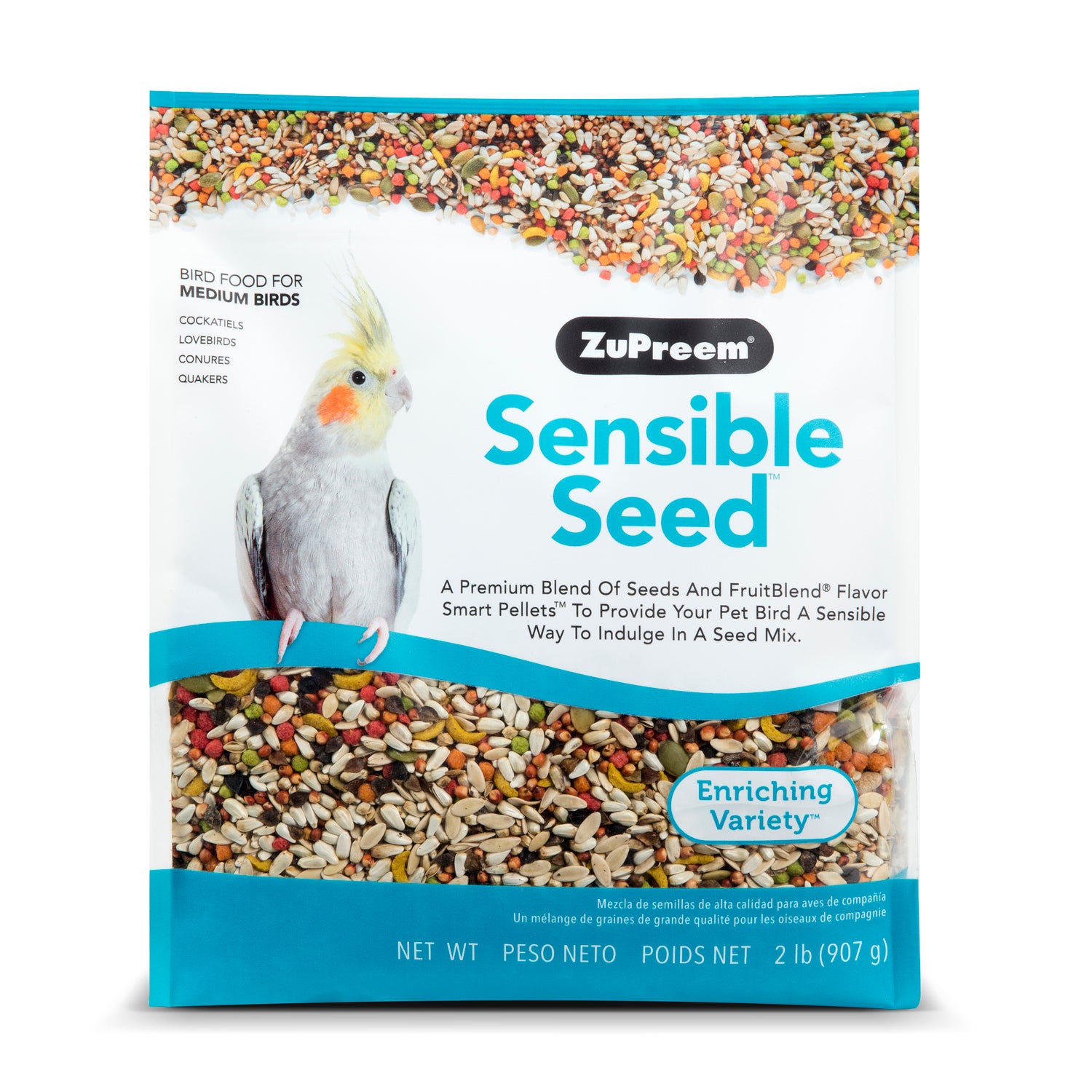 Zupreem Sensible Seed Bird Food For Medium Birds