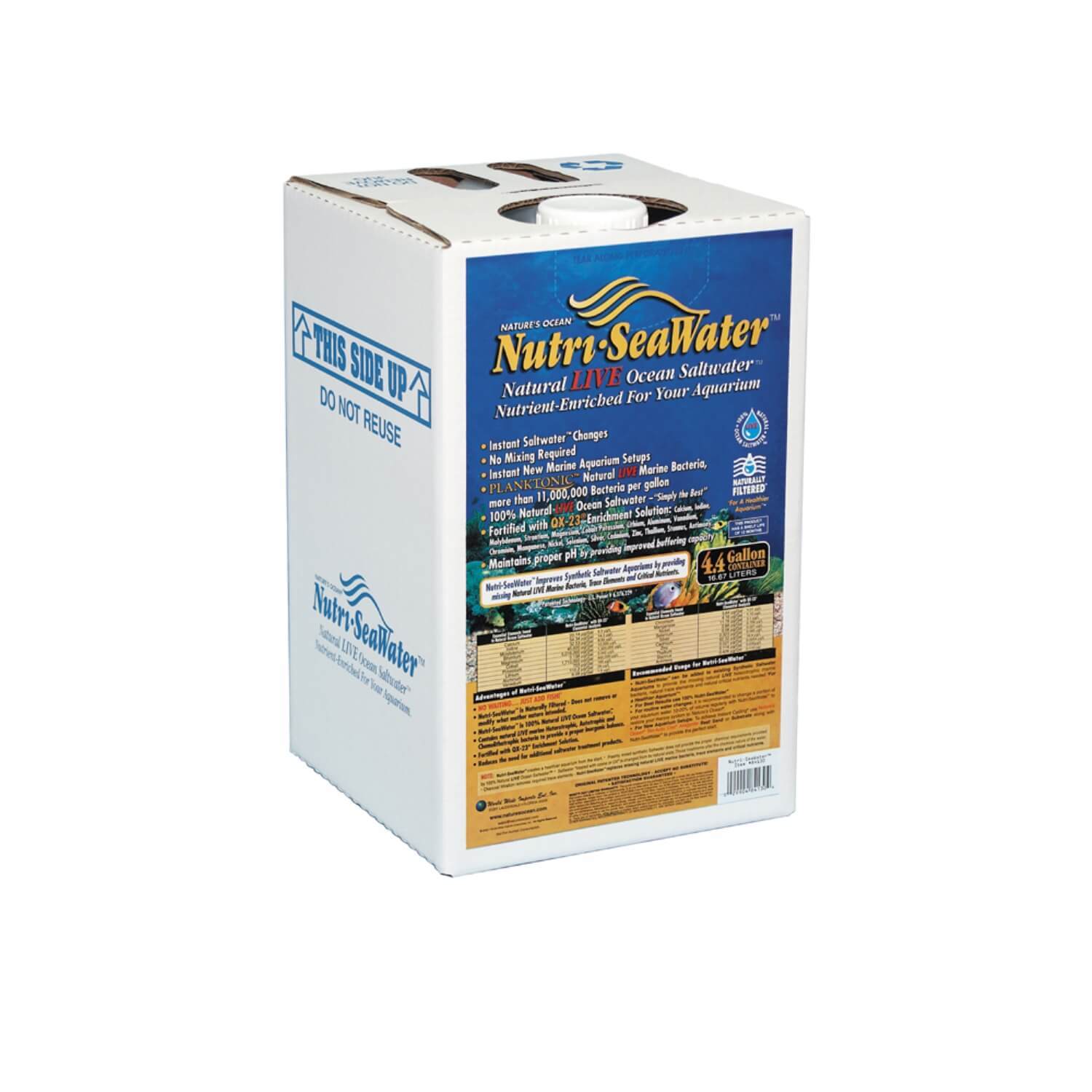 Nature's Ocean Nutri-Seawater Natural Live Ocean Saltwater