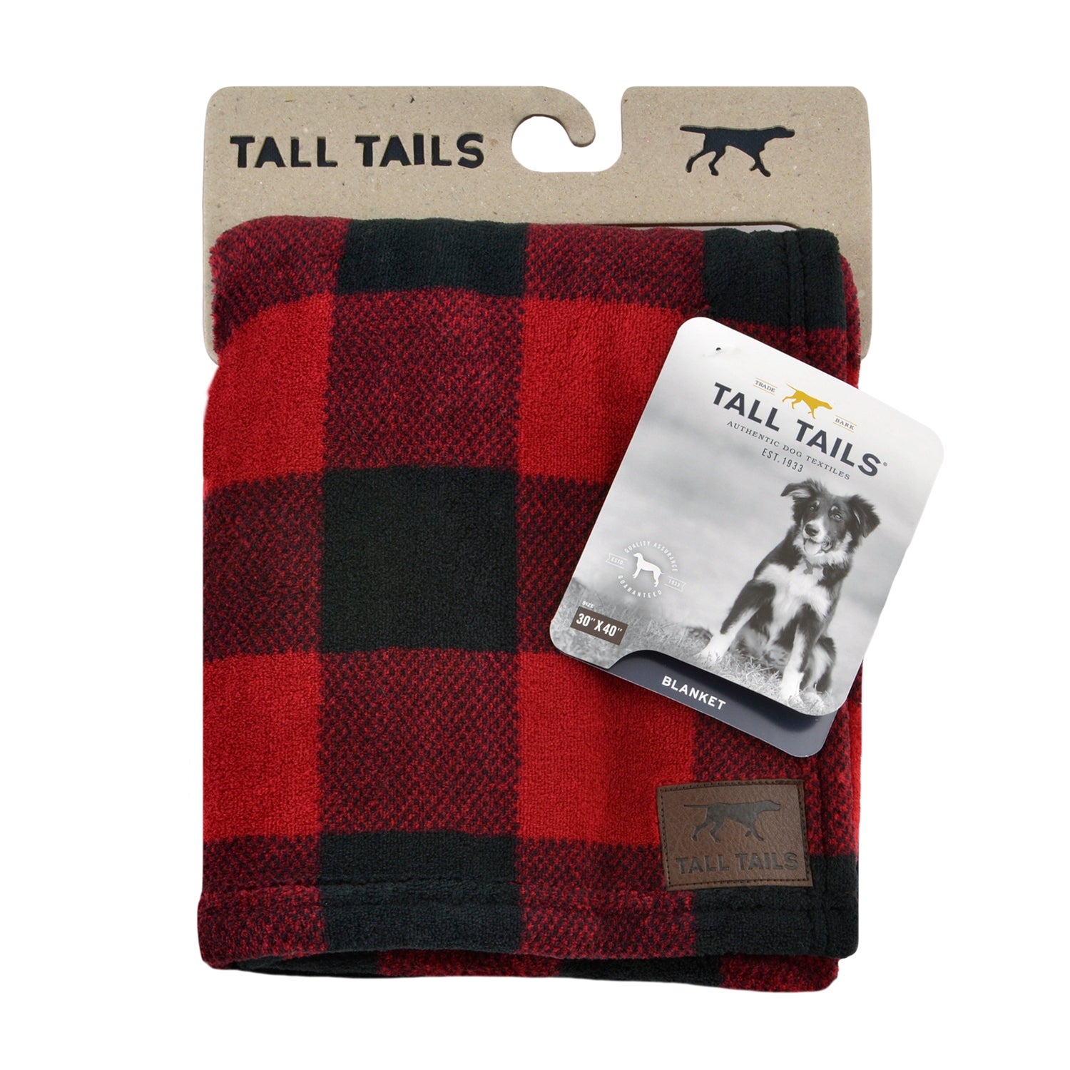 Tall Tails Hunter's Plaid Baby Soft Fleece Dog Blanket,  30X40